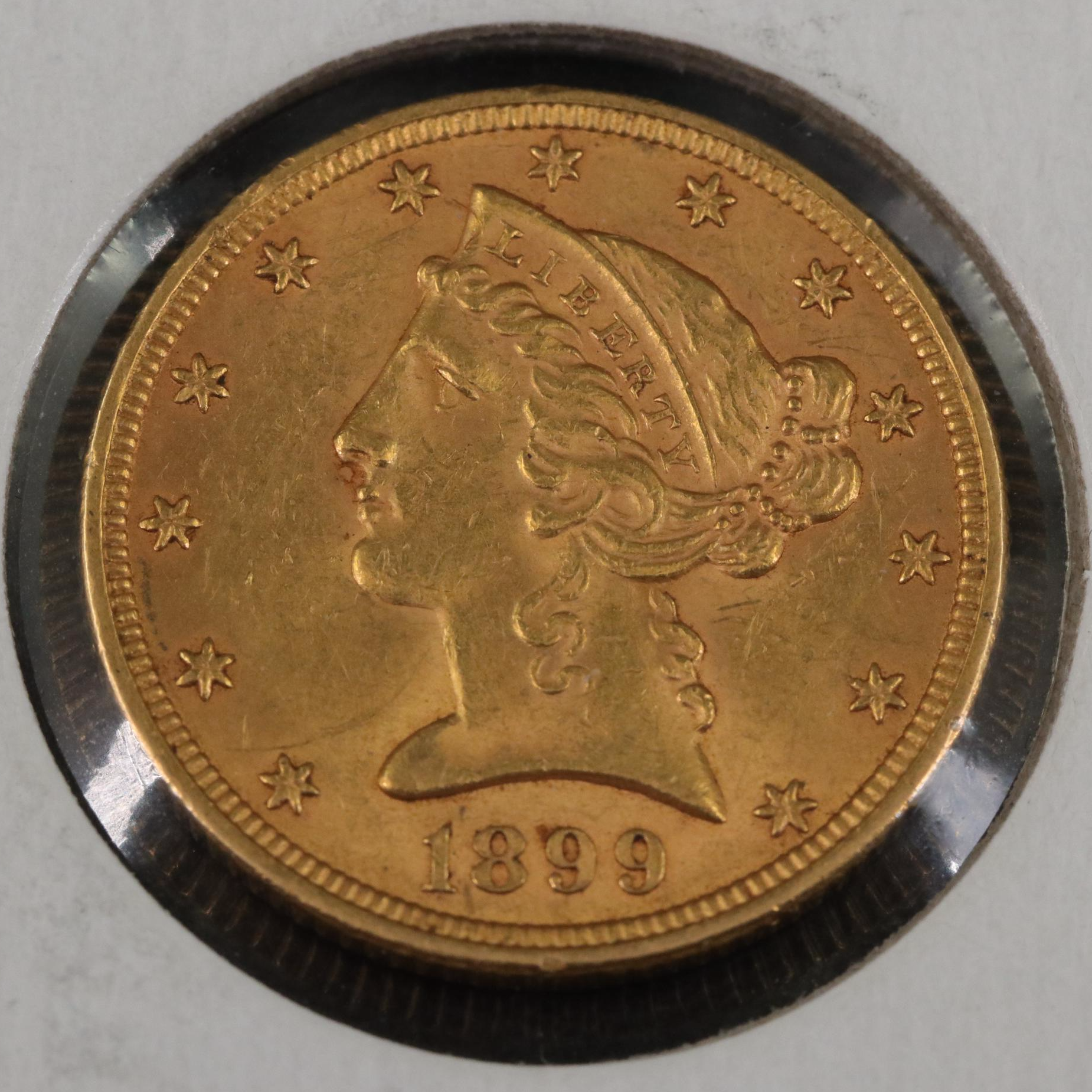 1899 Liberty Head $5 Gold Coin