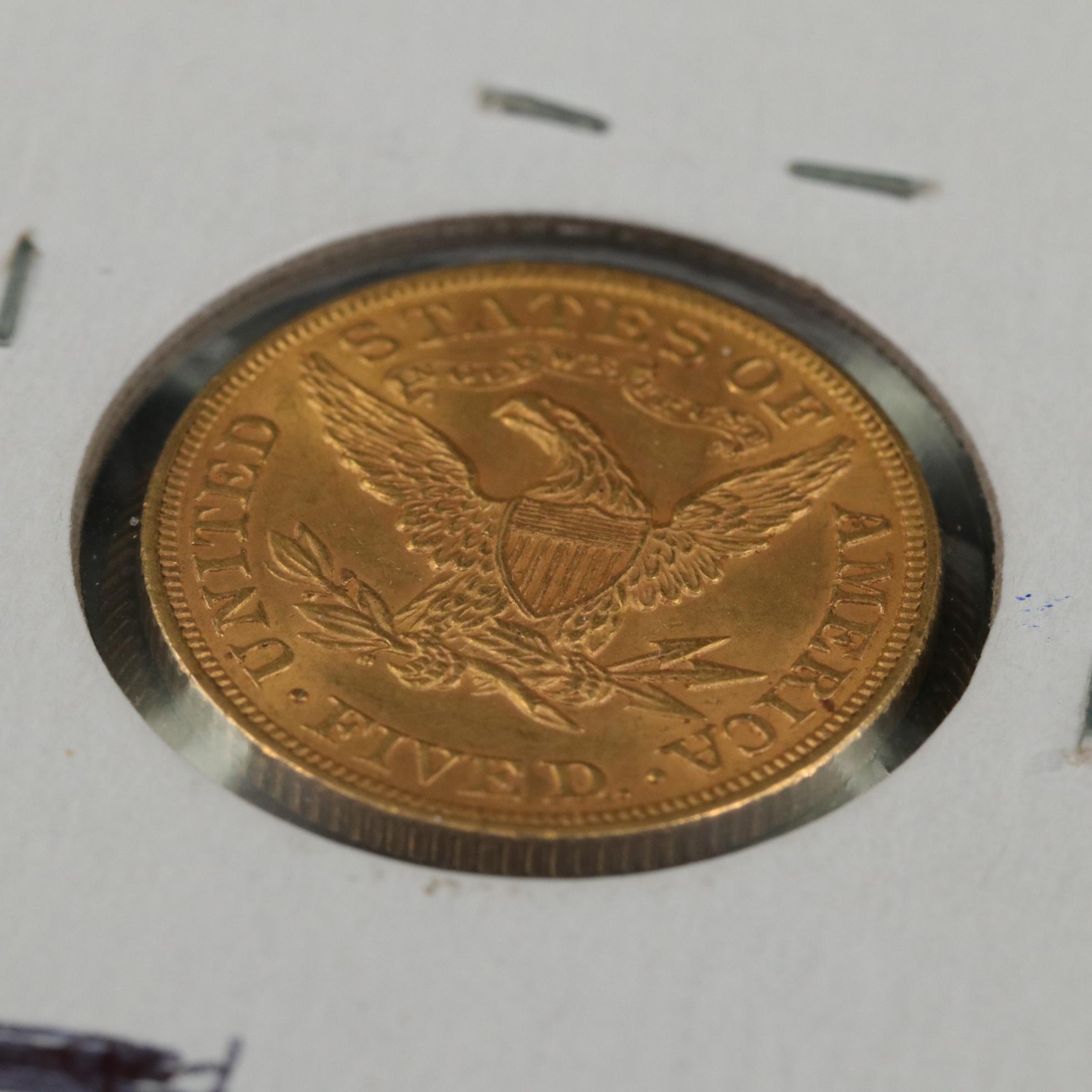 1899 Liberty Head $5 Gold Coin