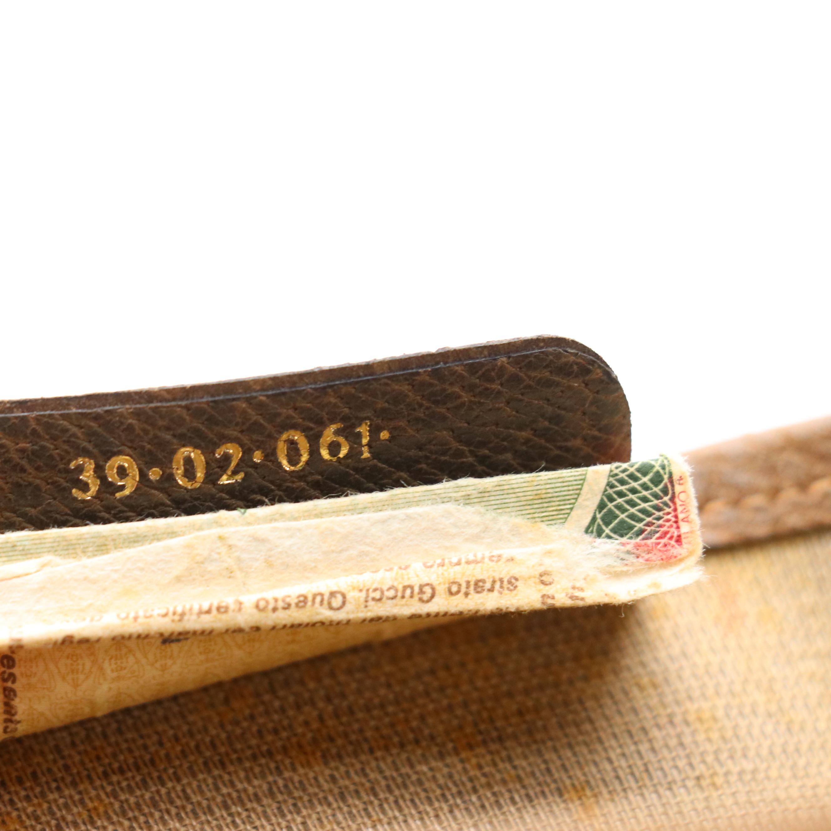 Gucci Accessory Collection Shoulder Tote in GG Supreme Canvas and Leather