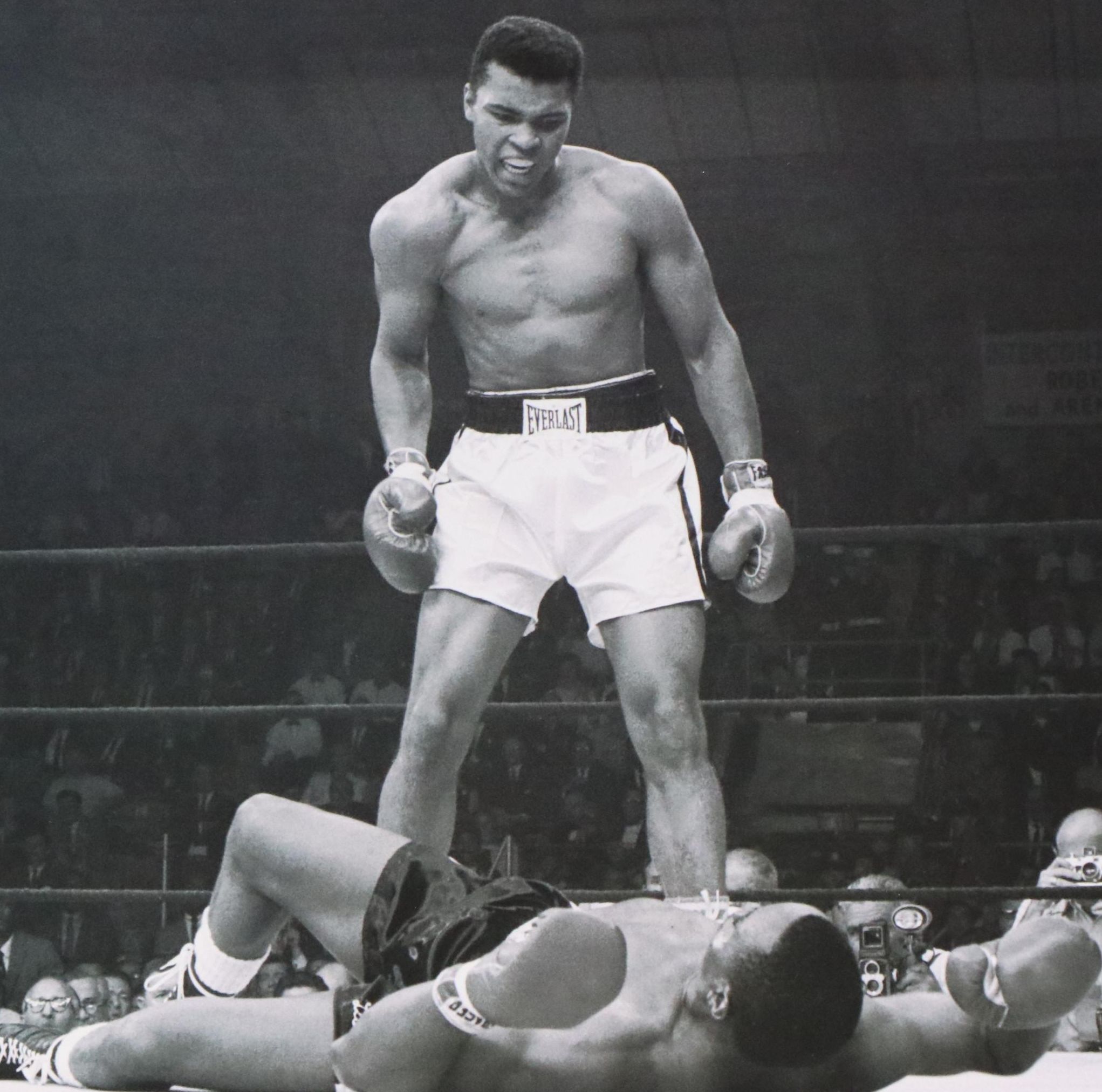 Offset Lithograph of Muhammad Ali vs. Sonny Liston
