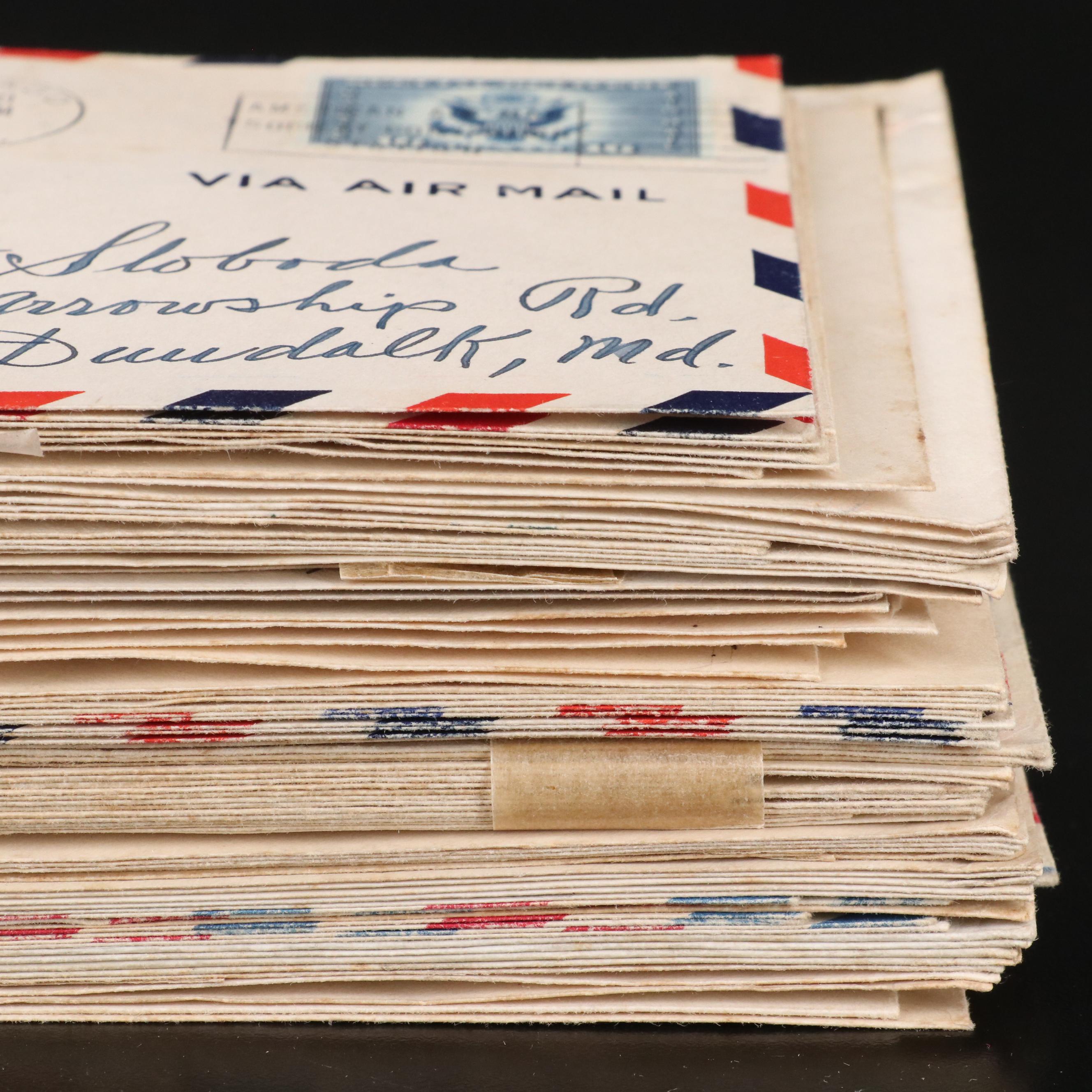 Eighty-Seven Vintage U.S. Postal Covers, 1930s and 1940s