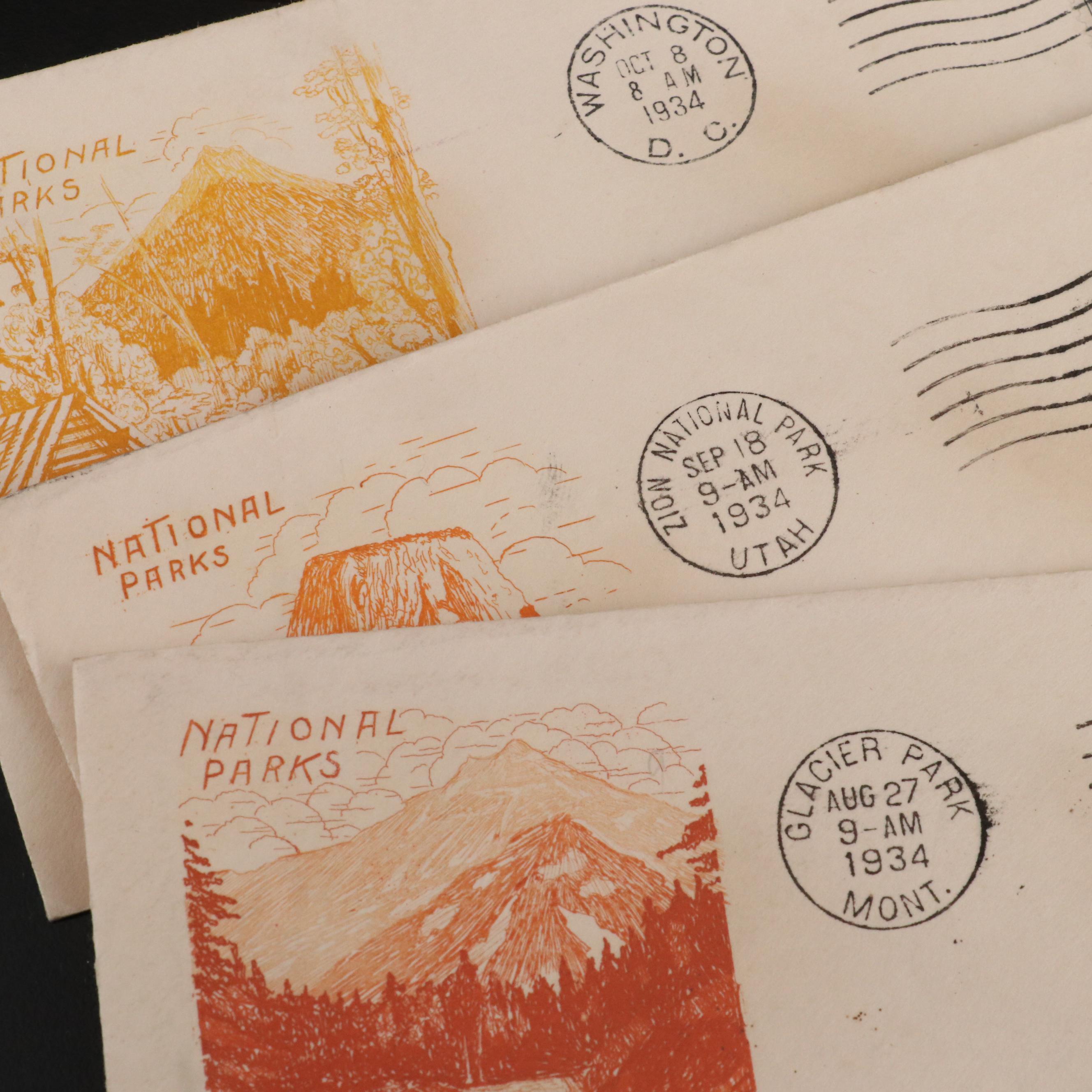 Eighty-Seven Vintage U.S. Postal Covers, 1930s and 1940s