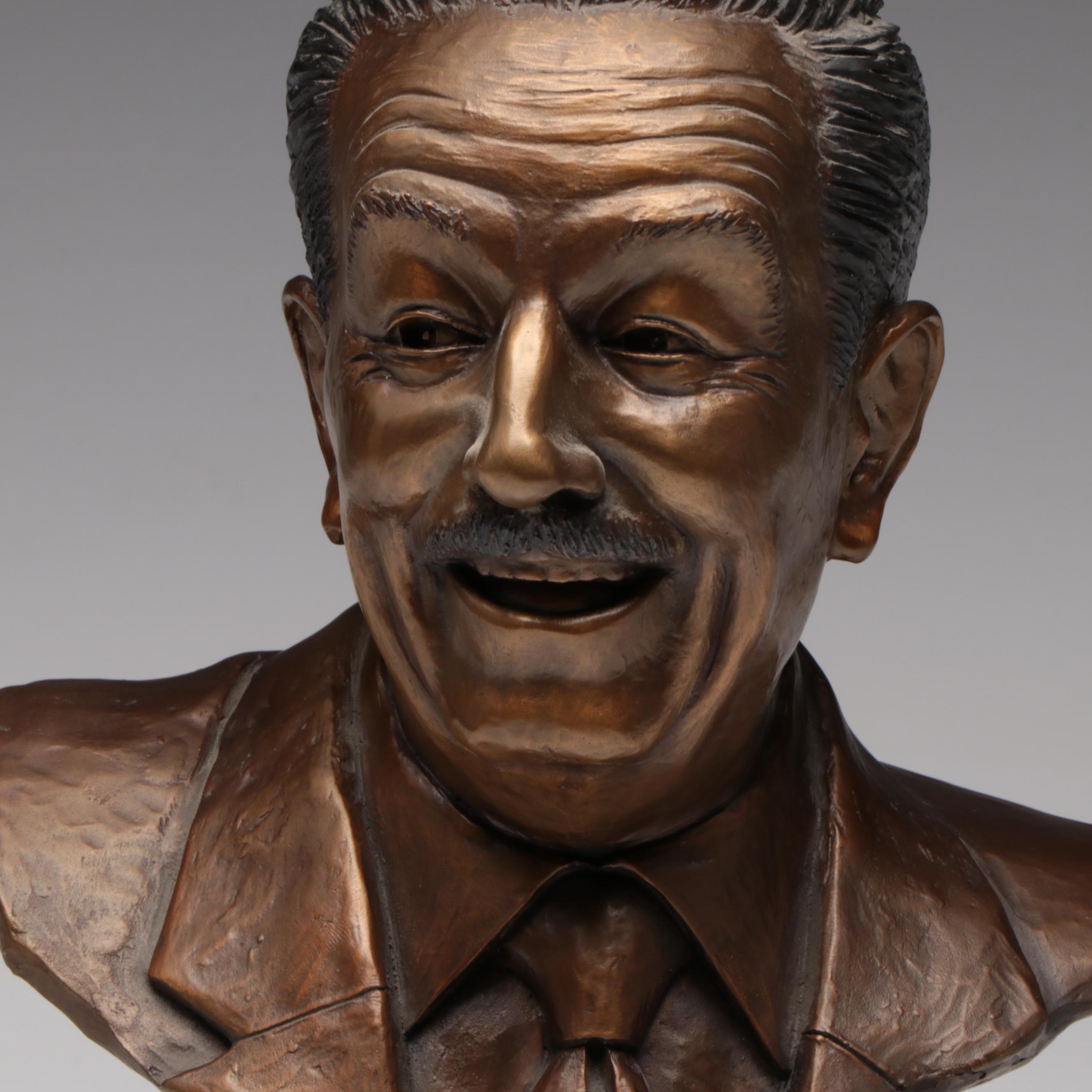 Blaine Gibson "Walt Disney" Limited Edition Bronze Bust