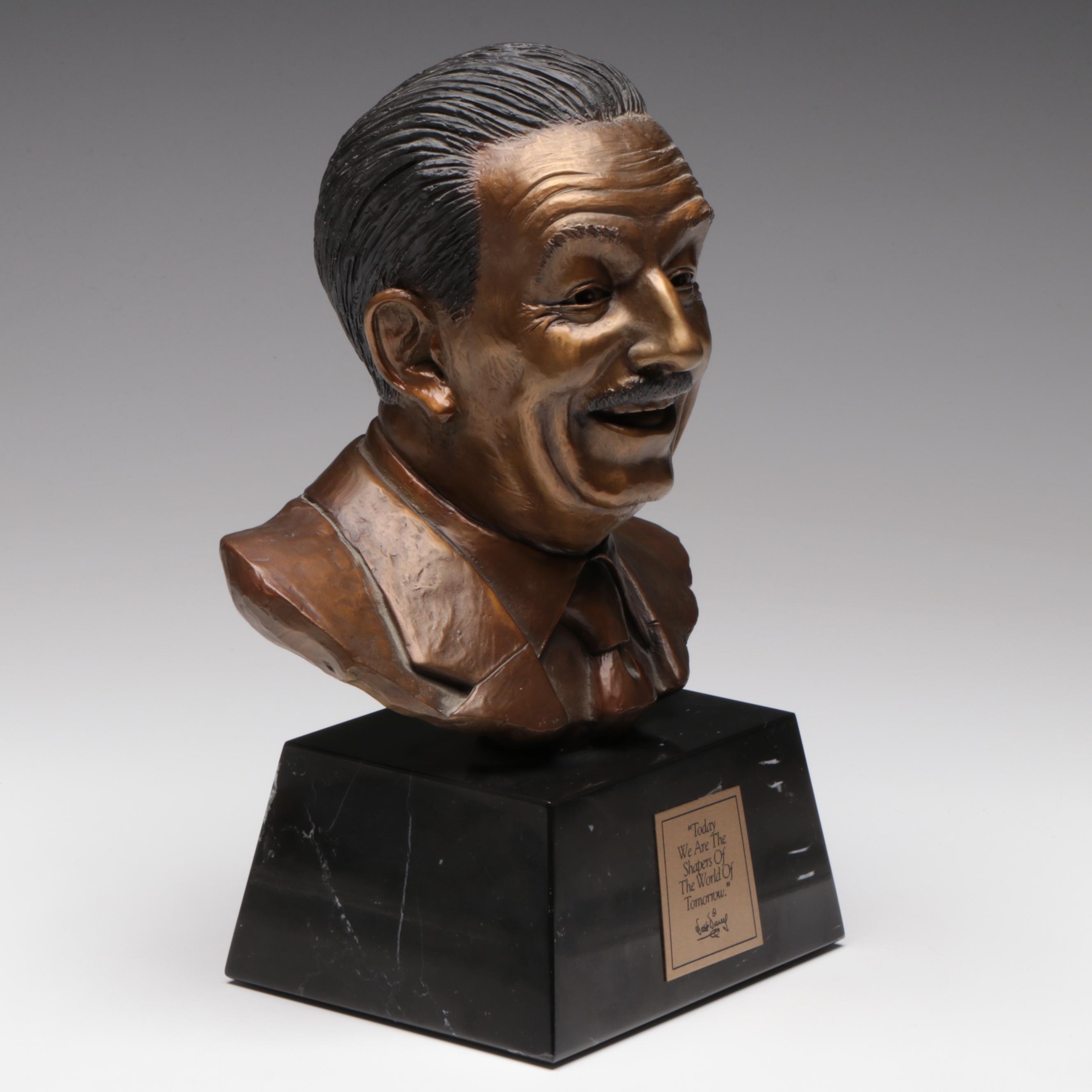 Blaine Gibson "Walt Disney" Limited Edition Bronze Bust