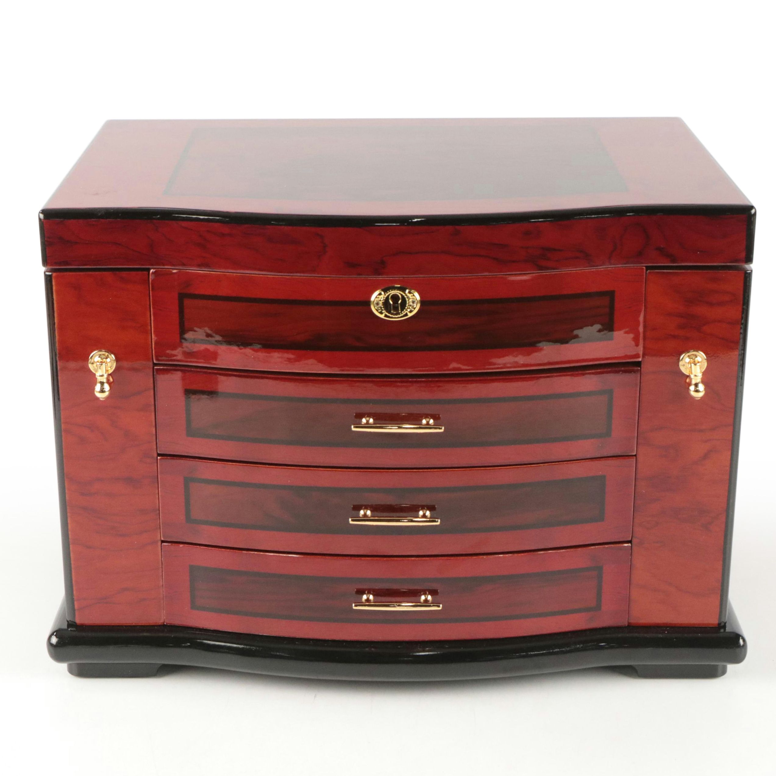Jere High Gloss Wood Jewelry Box
