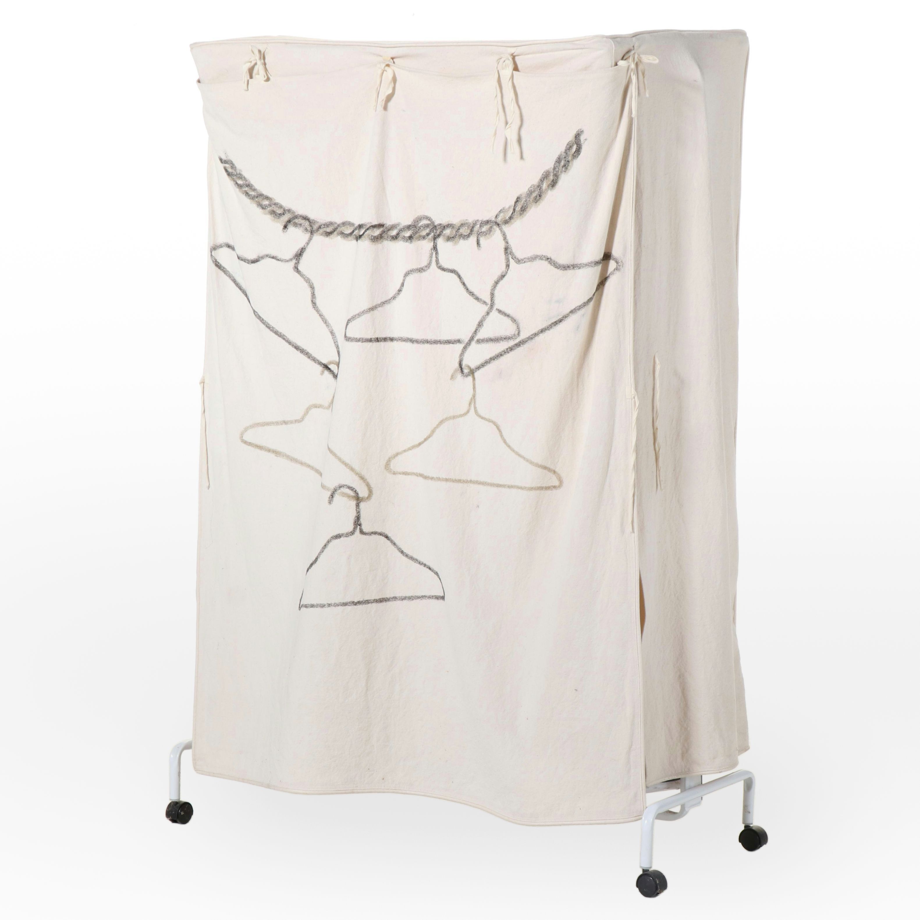 Powder-Coated and Tubular Metal Garment Rack with Lee Rowan Liner