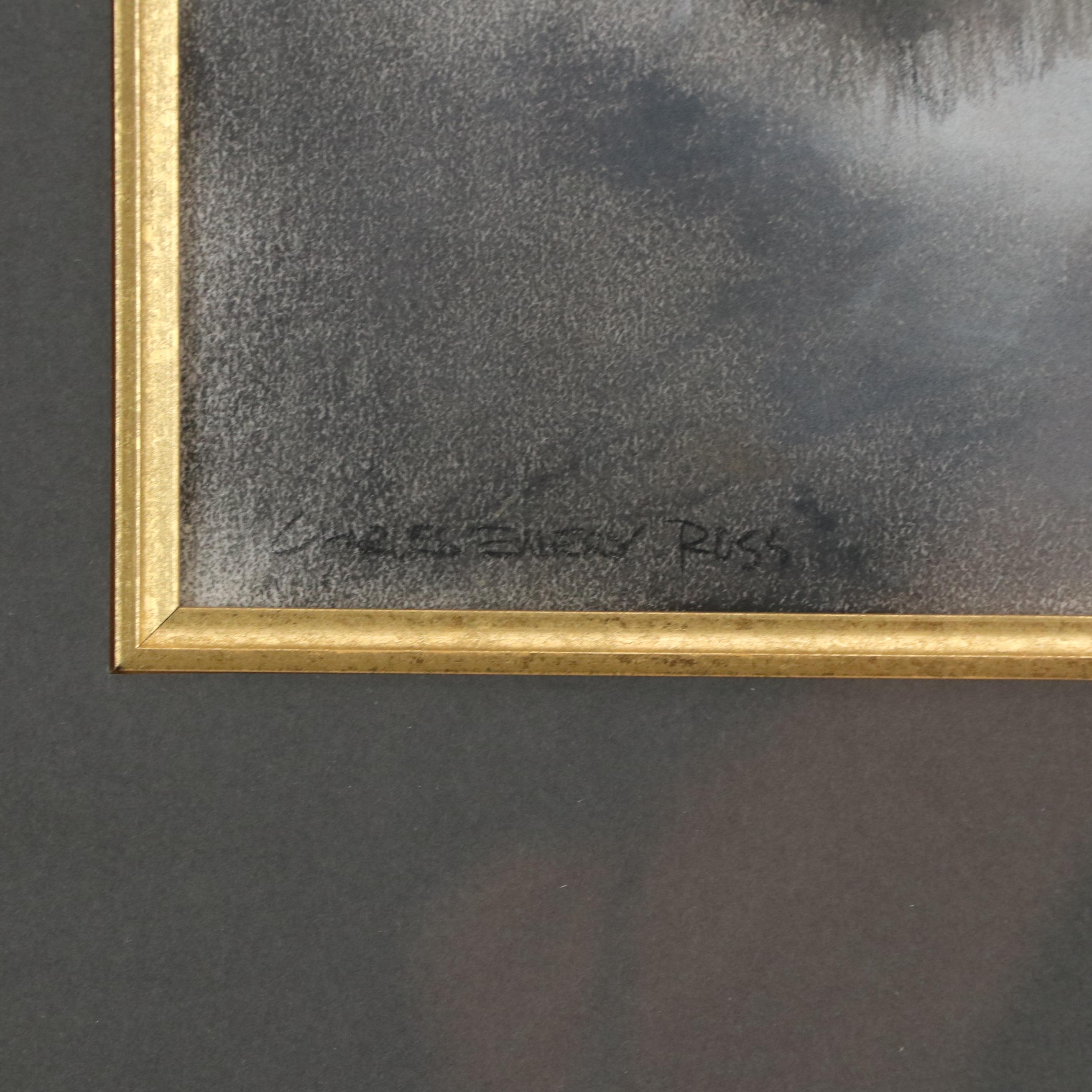 Coastal Landscape Chalk Pastel Drawing