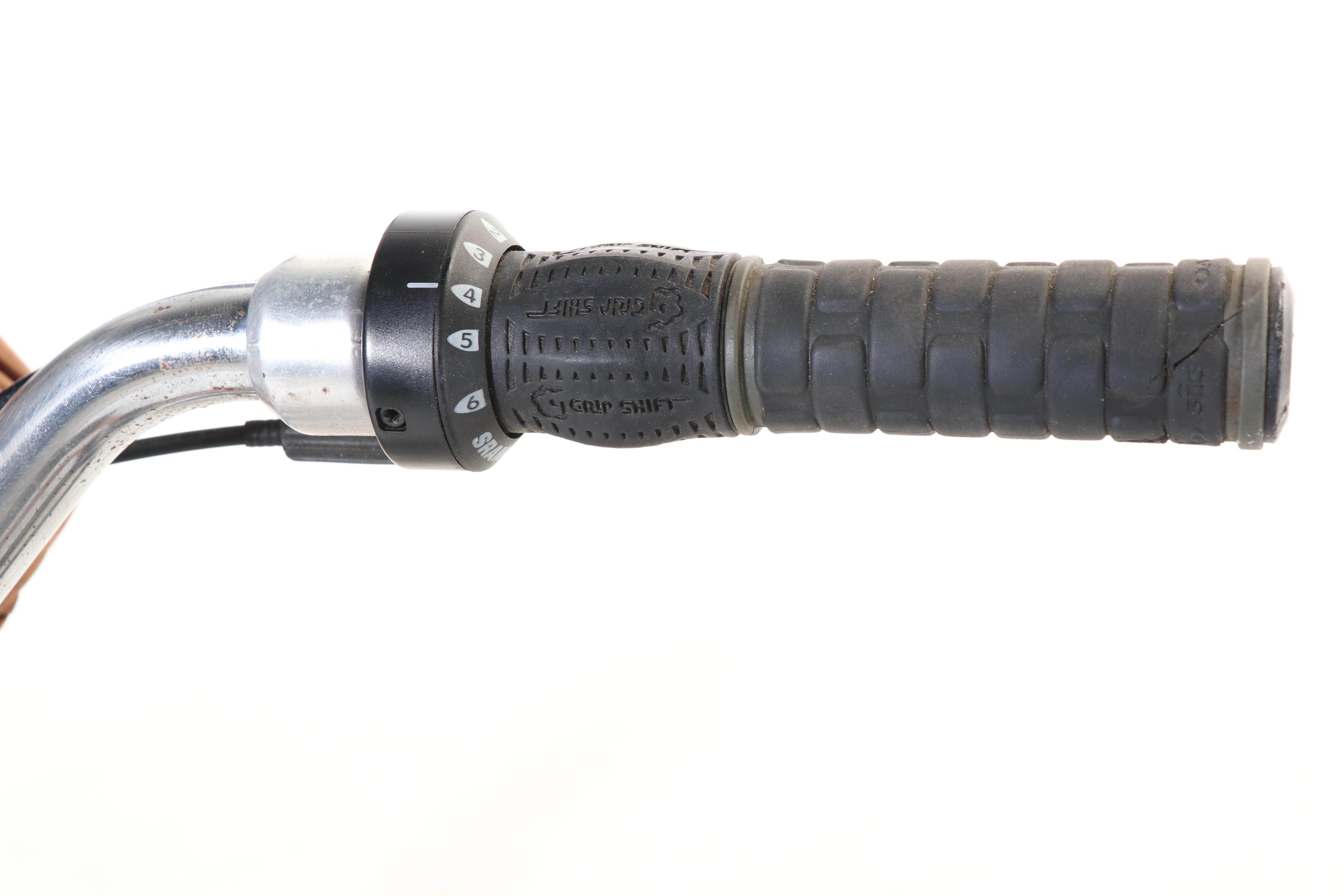 Trek Calypso Step-Through Bicycle with Oasis Seat and Handlebar Wicker Basket