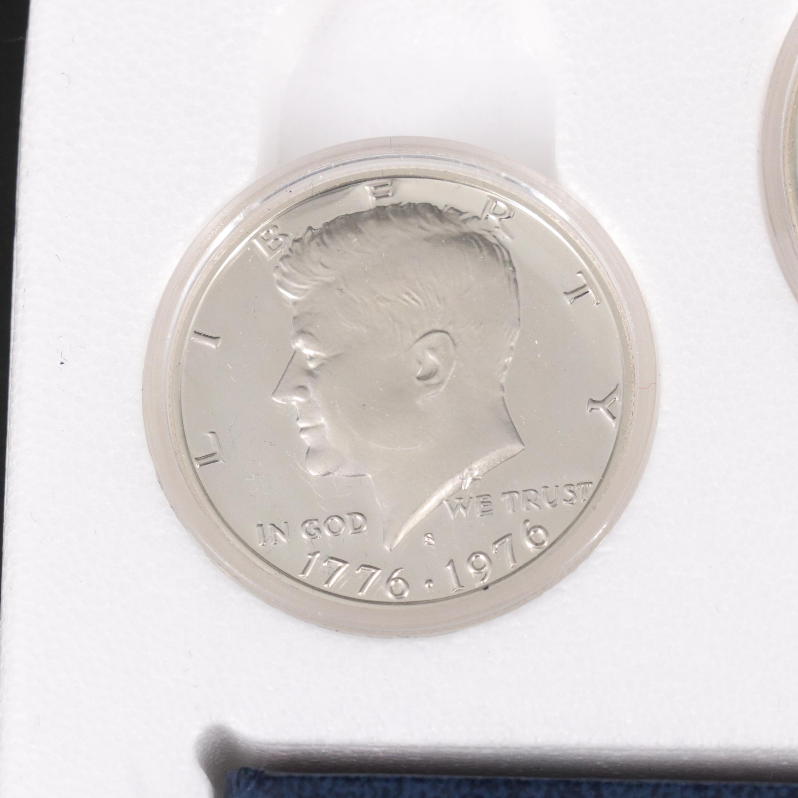 Seven 1976 U.S. Bicentennial 3-Coin Silver Proof Sets