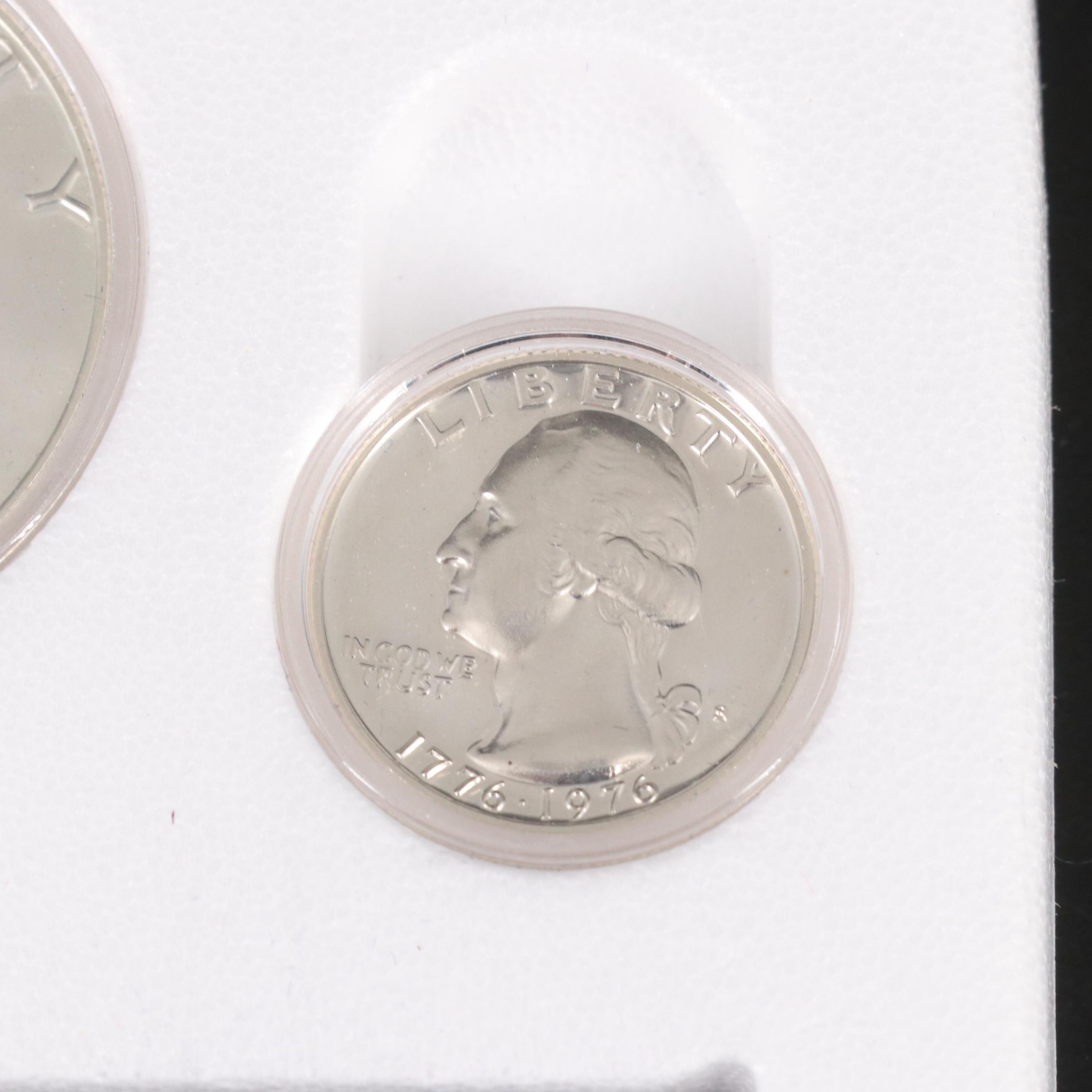 Seven 1976 U.S. Bicentennial 3-Coin Silver Proof Sets