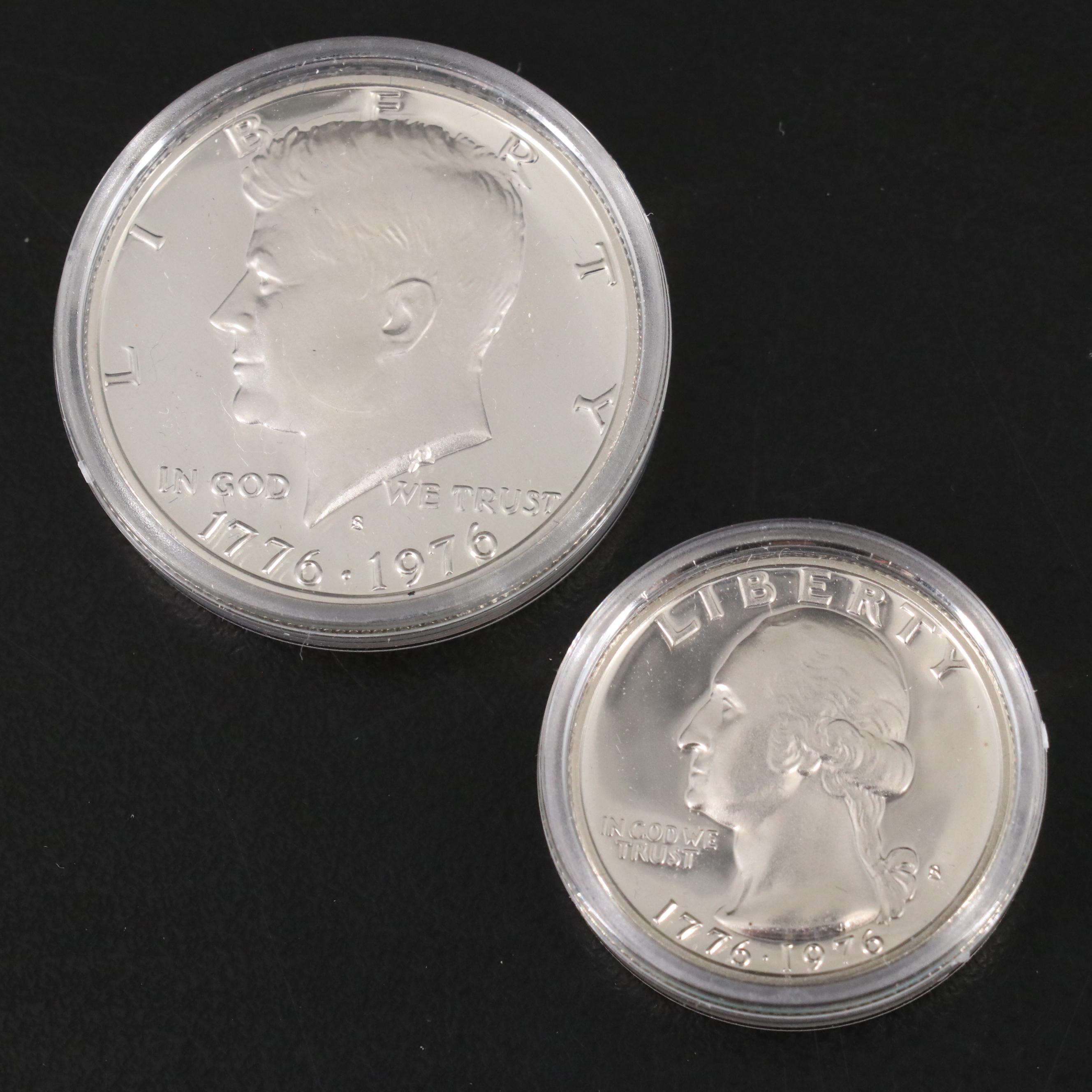 Seven 1976 U.S. Bicentennial 3-Coin Silver Proof Sets