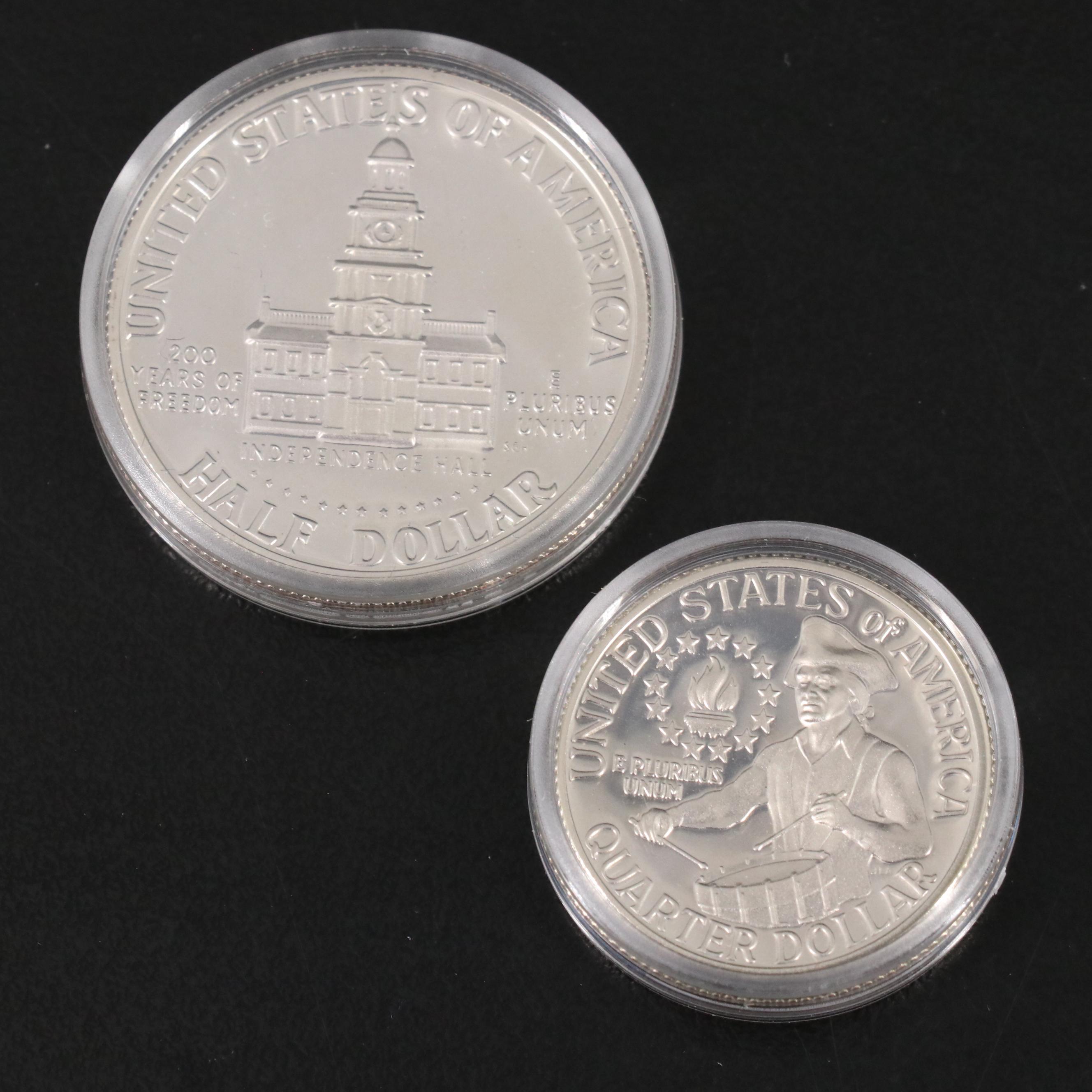 Seven 1976 U.S. Bicentennial 3-Coin Silver Proof Sets