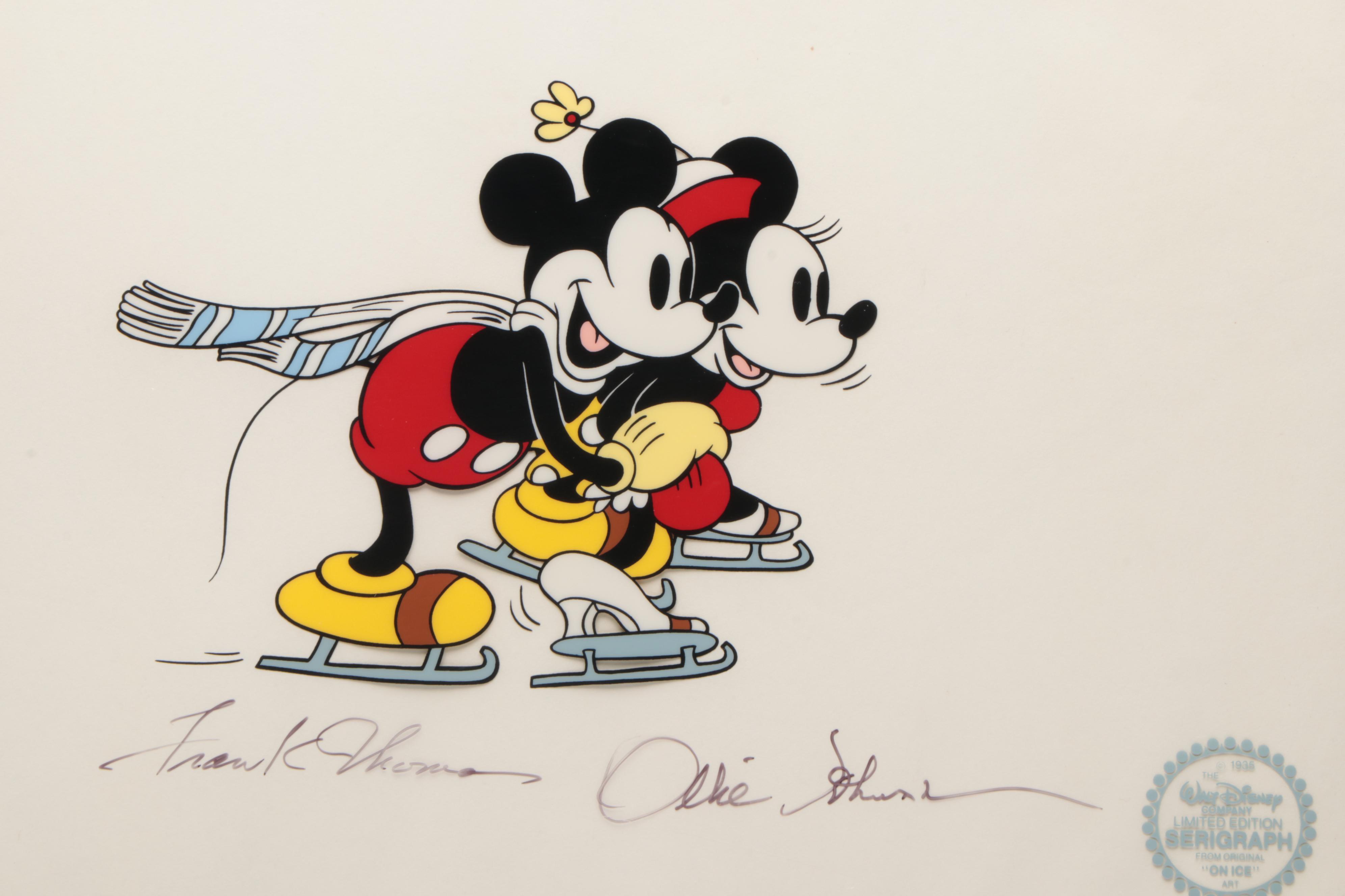 Walt Disney Limited Edition Animation Serigraph Cel From "On Ice"