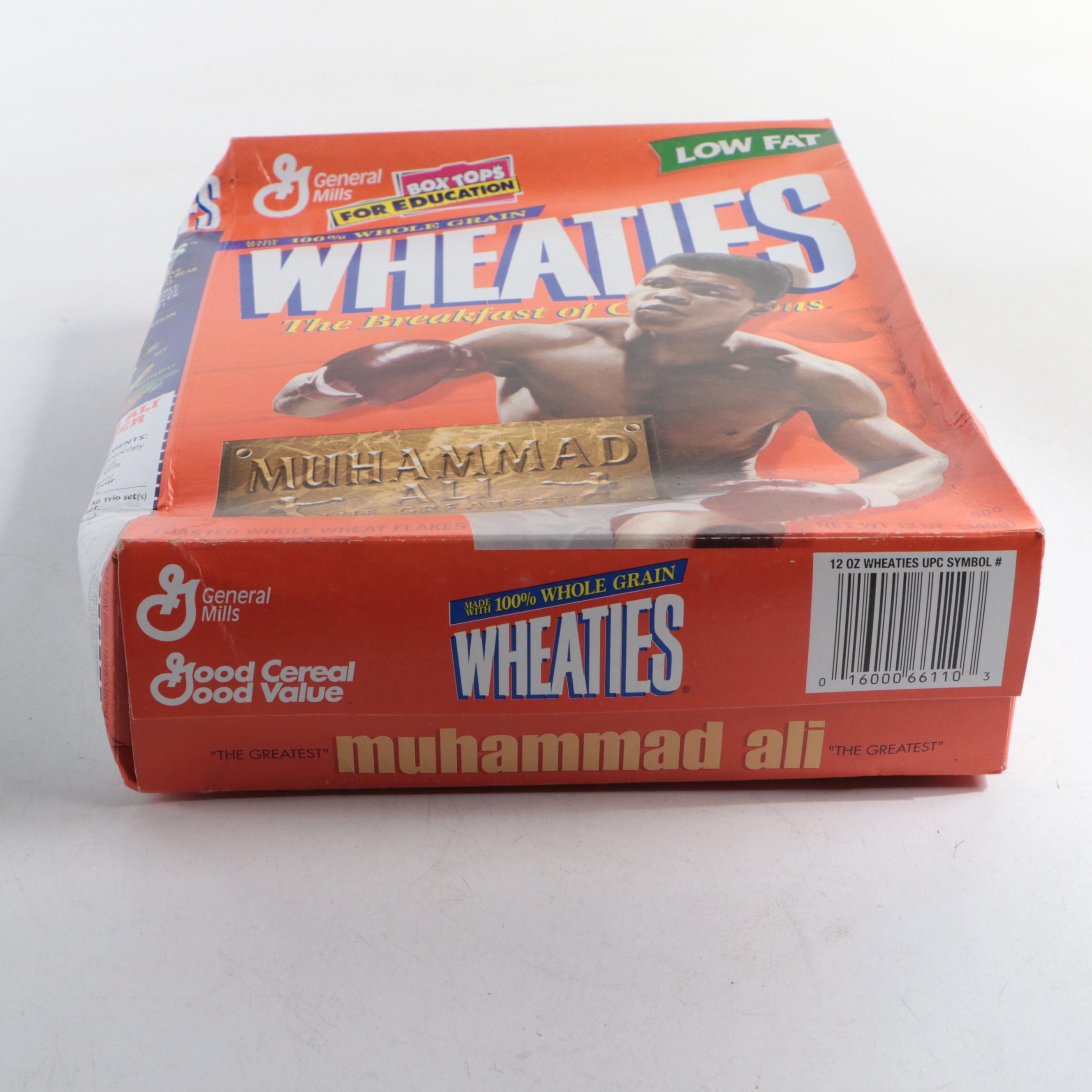 General Mills Wheaties Muhammad Ali and Cal Ripken Jr. Cereal Boxes