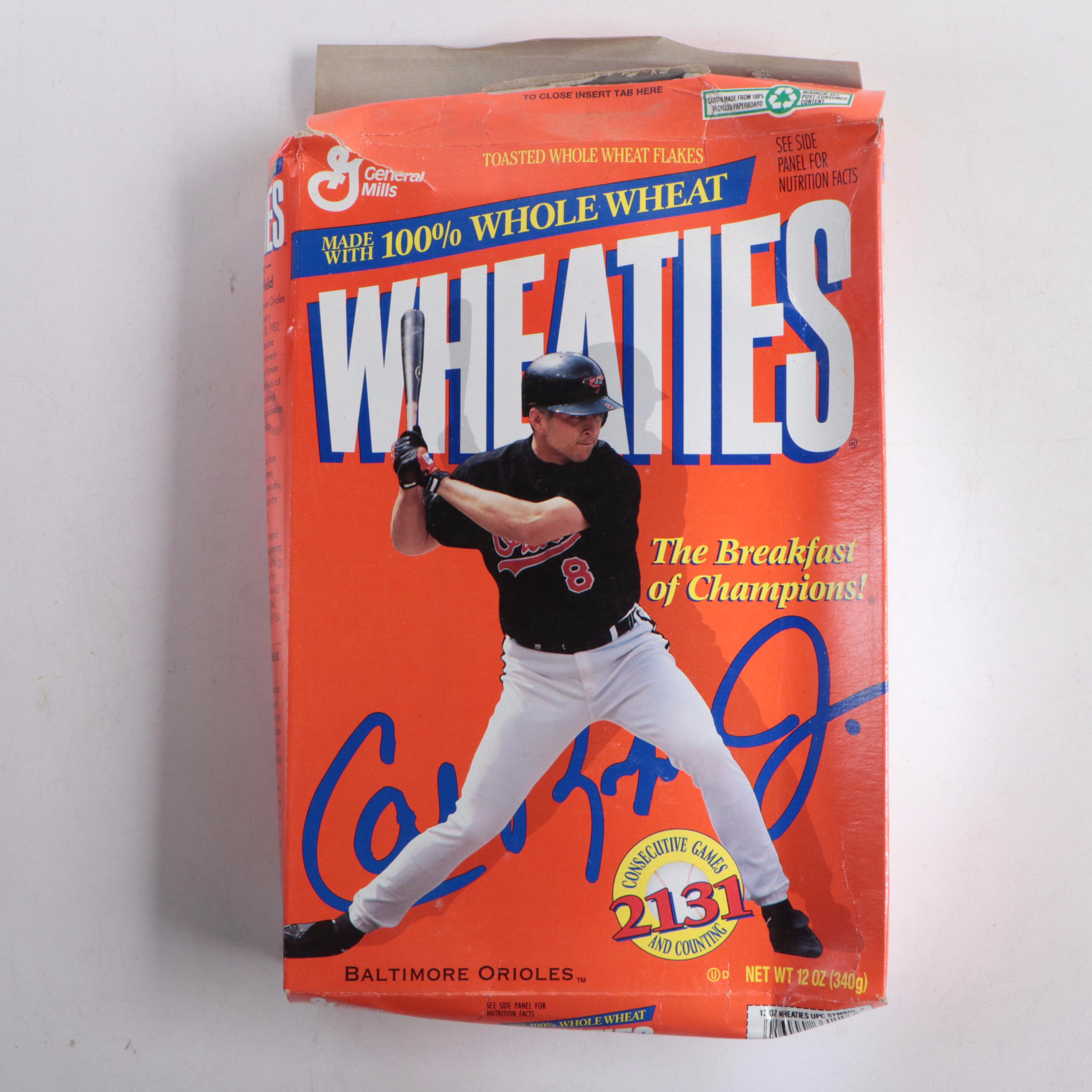 General Mills Wheaties Muhammad Ali and Cal Ripken Jr. Cereal Boxes