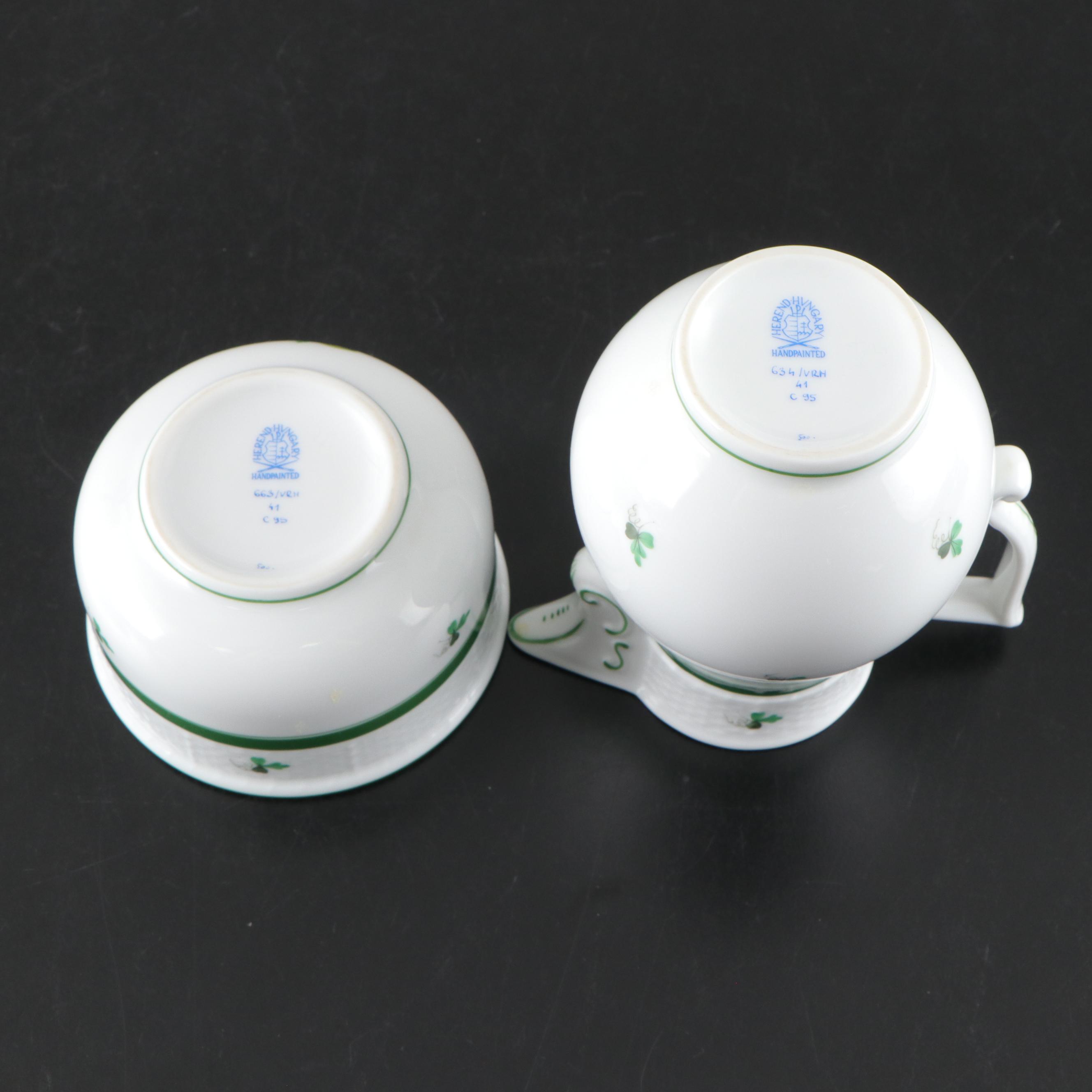 Herend "Vienna Rose" Porcelain Teapot, Creamer, Sugar Bowl and More