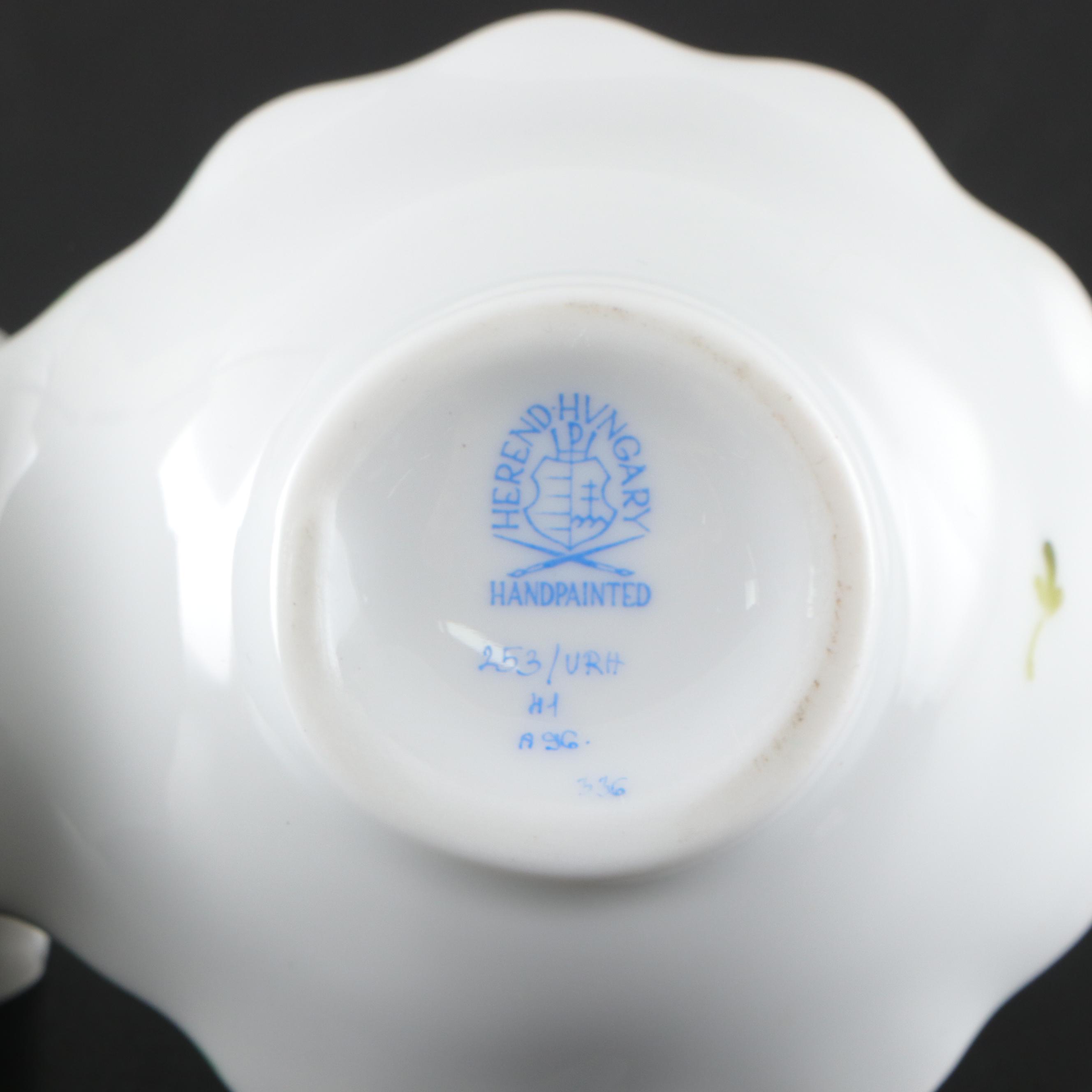 Herend "Vienna Rose" Porcelain Teapot, Creamer, Sugar Bowl and More