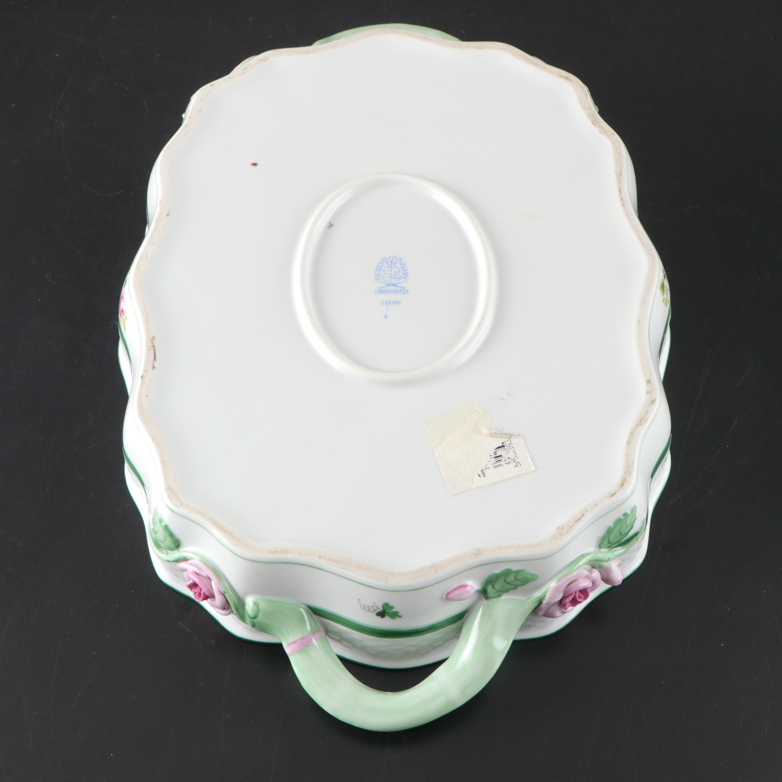 Herend "Vienna Rose" Porcelain Teapot, Creamer, Sugar Bowl and More