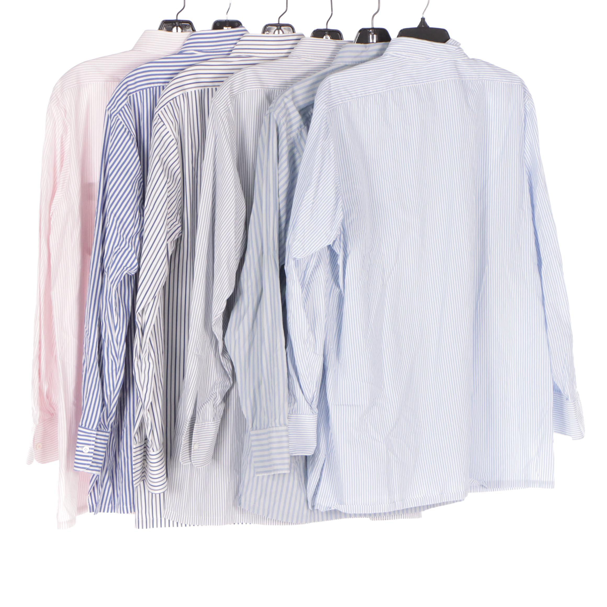 Men's Charvet Long Sleeve Button Down Shirts in Striped Cotton EBTH