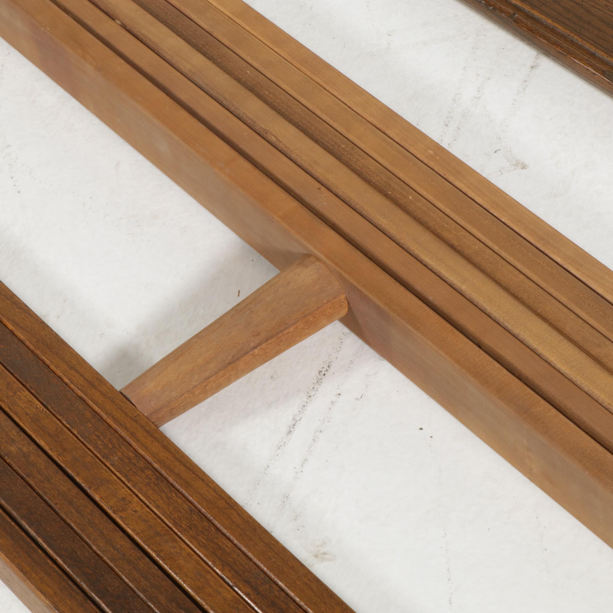 Ethan Allen "Royal Charter" Oak King Size Tester Bed, Mid to Late 20th Century