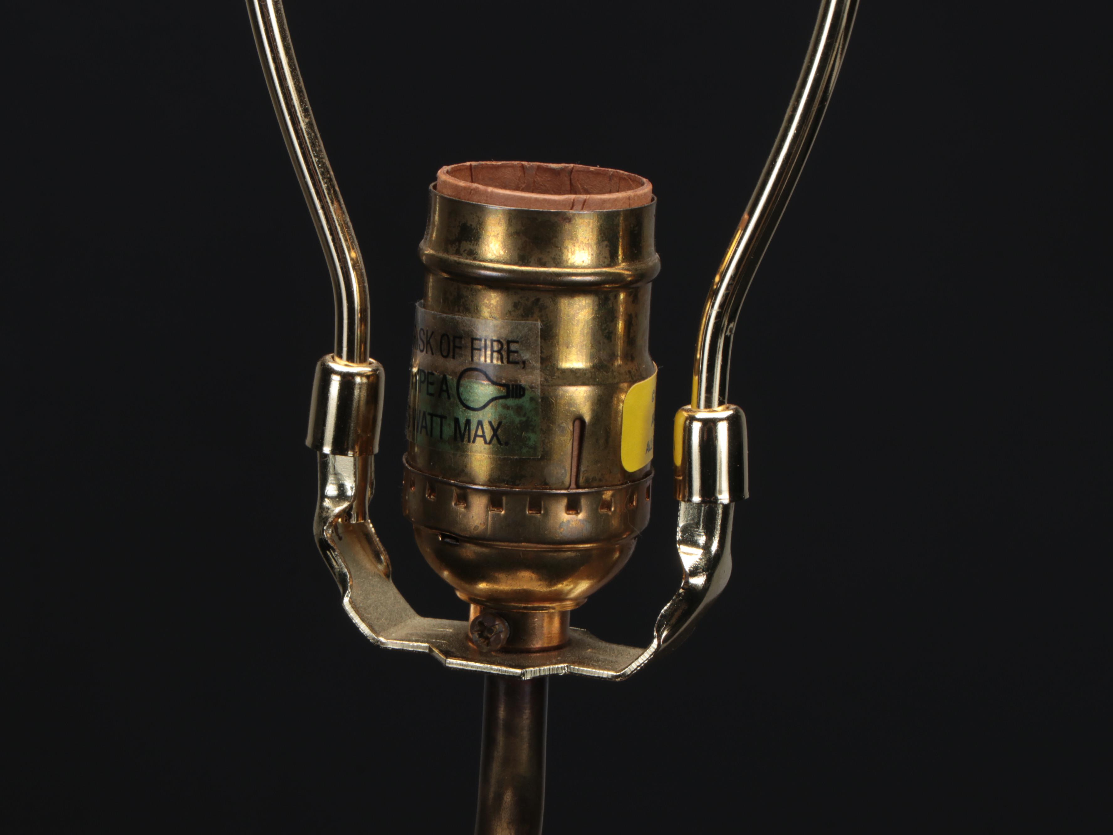 Chapman Blanc de Chine Figural Table Lamp with Bell Shade, 1998