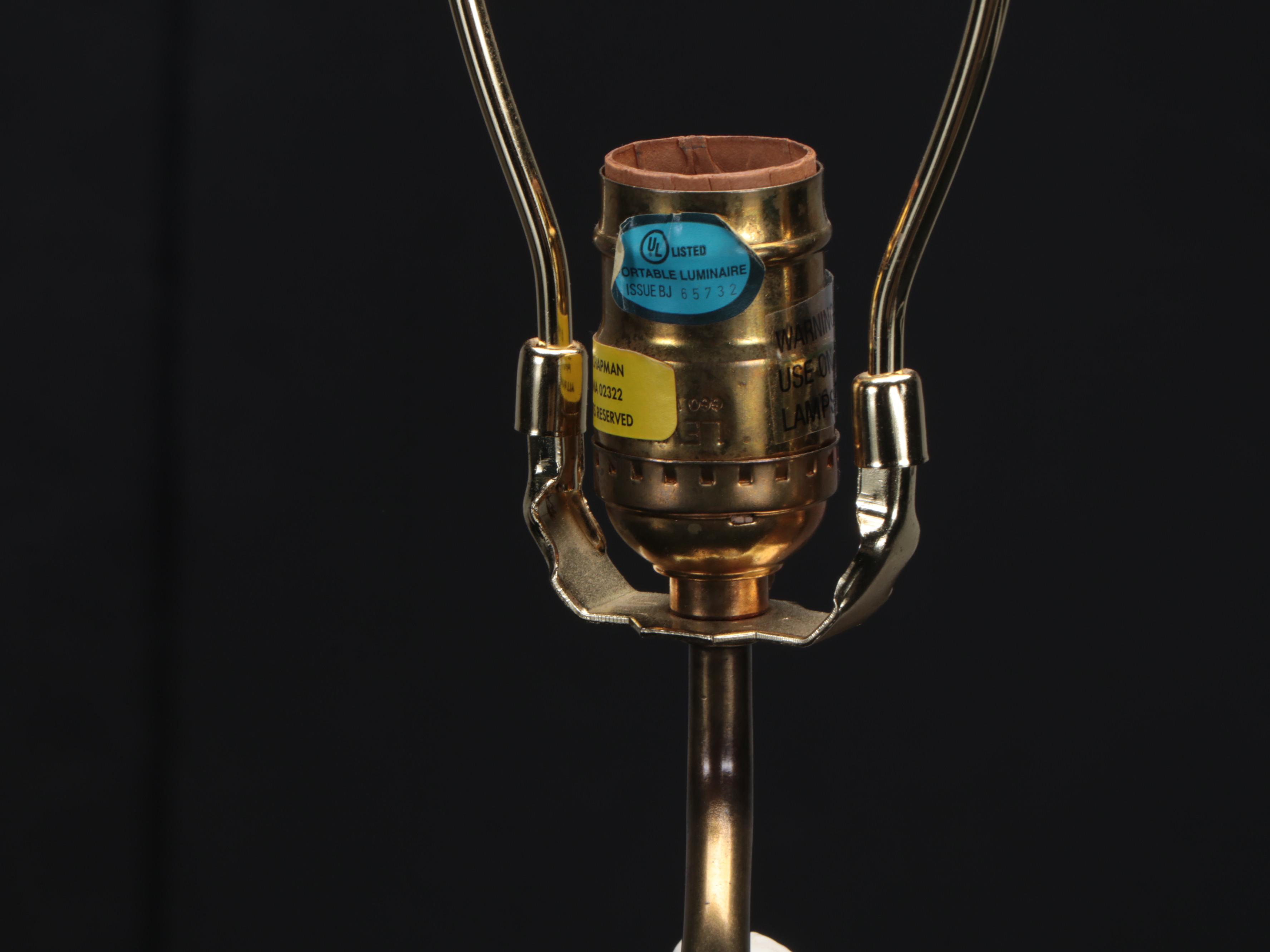 Chapman Blanc de Chine Figural Table Lamp with Bell Shade, 1998