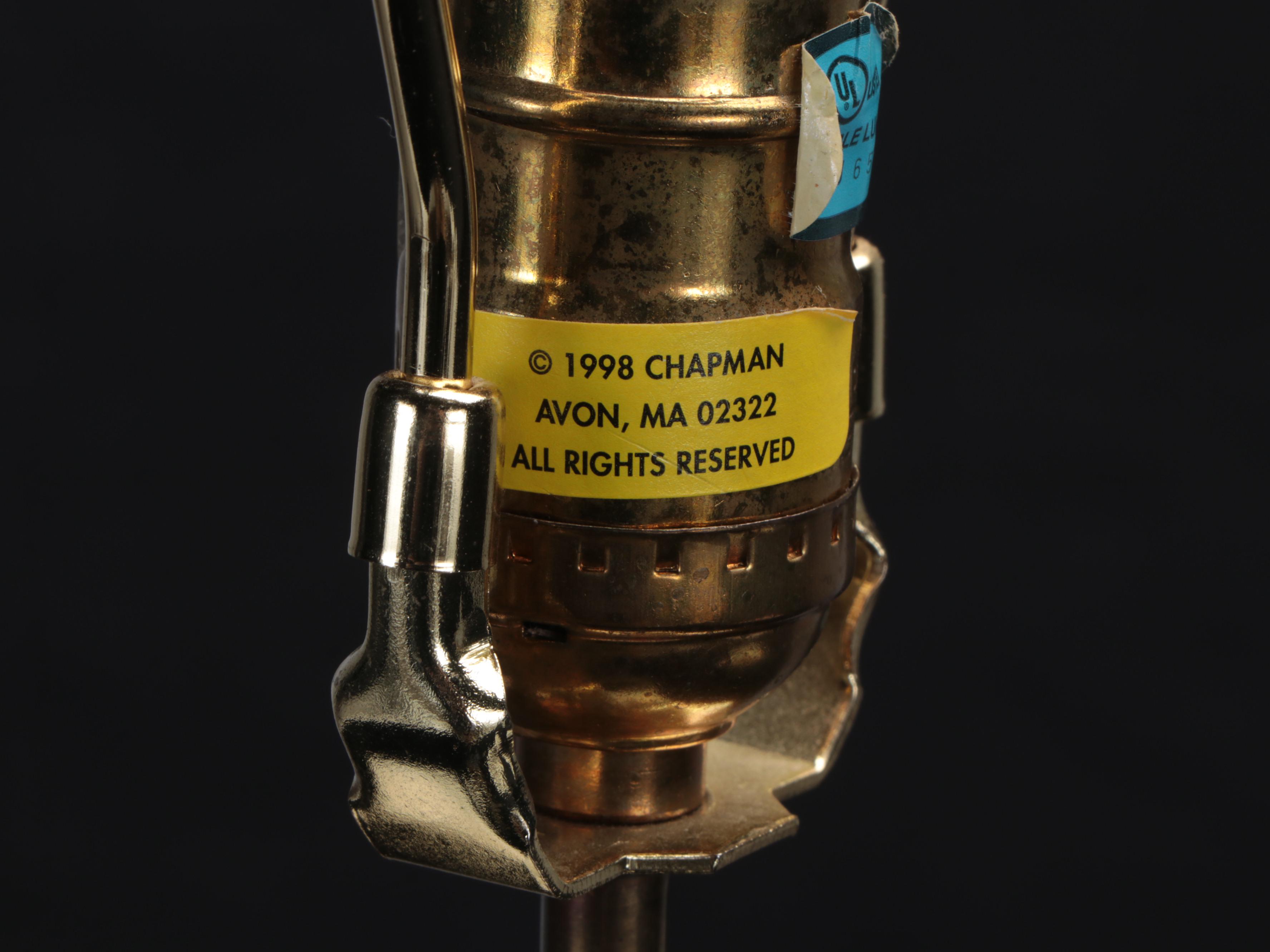 Chapman Blanc de Chine Figural Table Lamp with Bell Shade, 1998