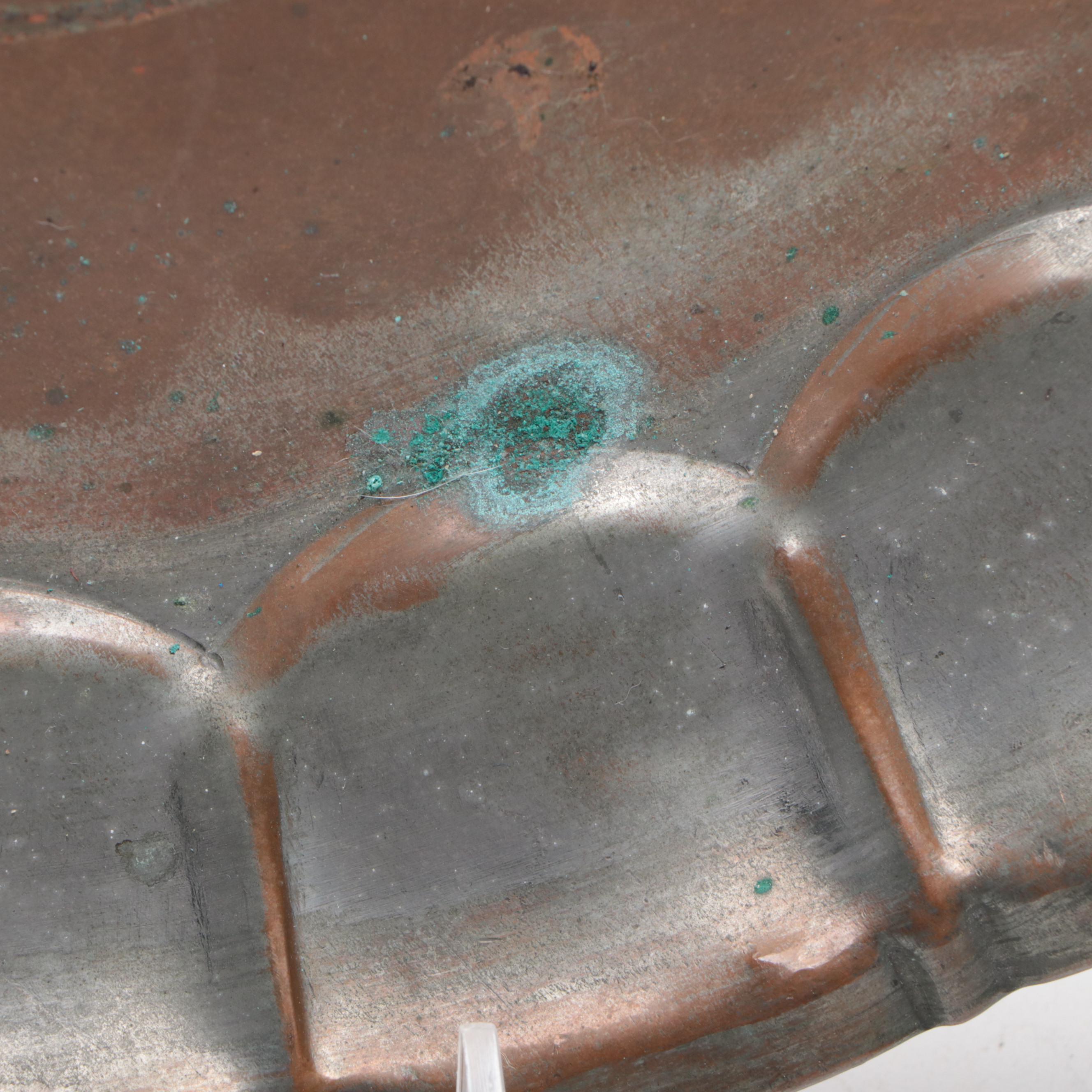 Persian Tinned Copper Serving Tray