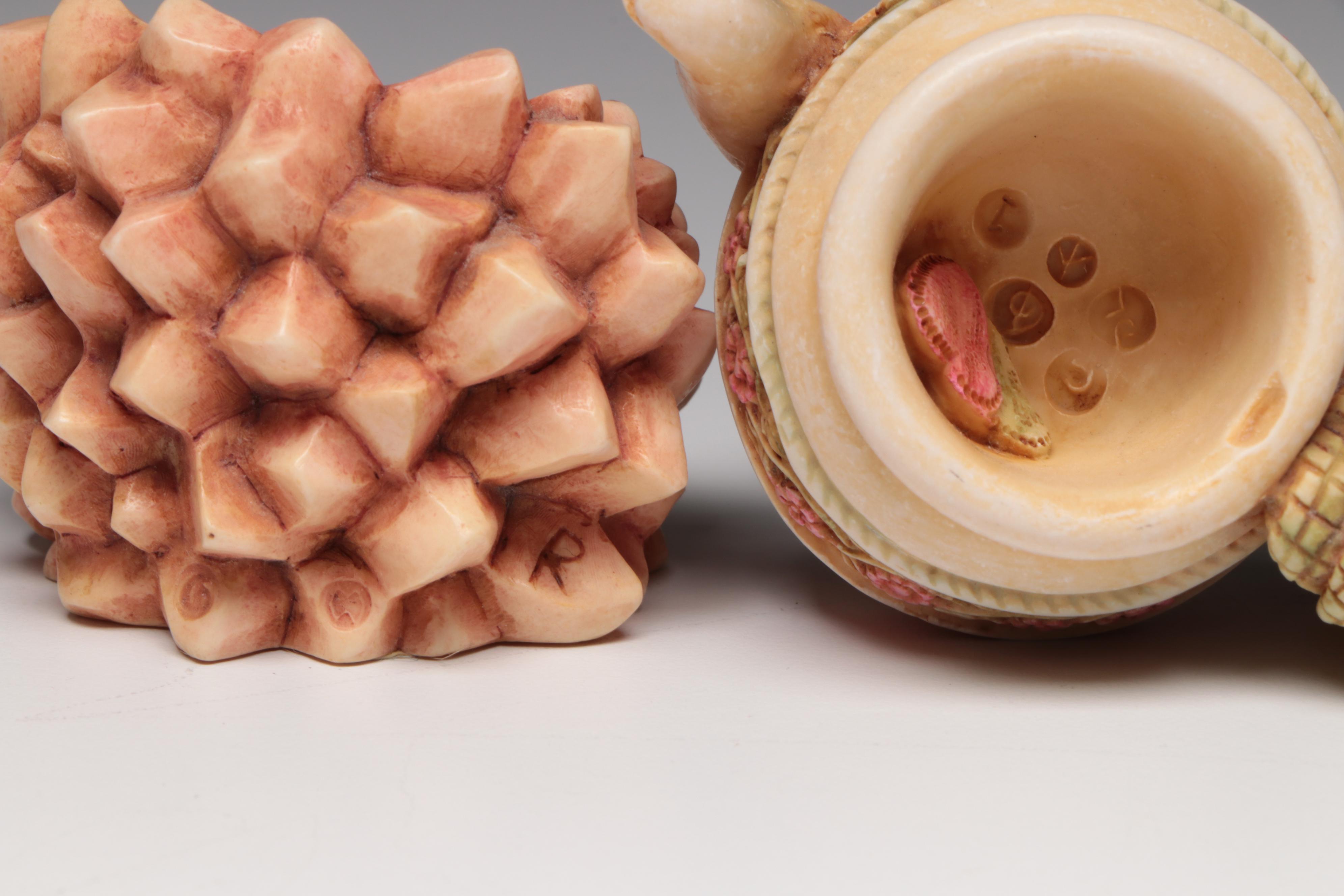 Harmony Kingdom "Catch As Catch Can" and Other Resin Cat Figurines, Vintage