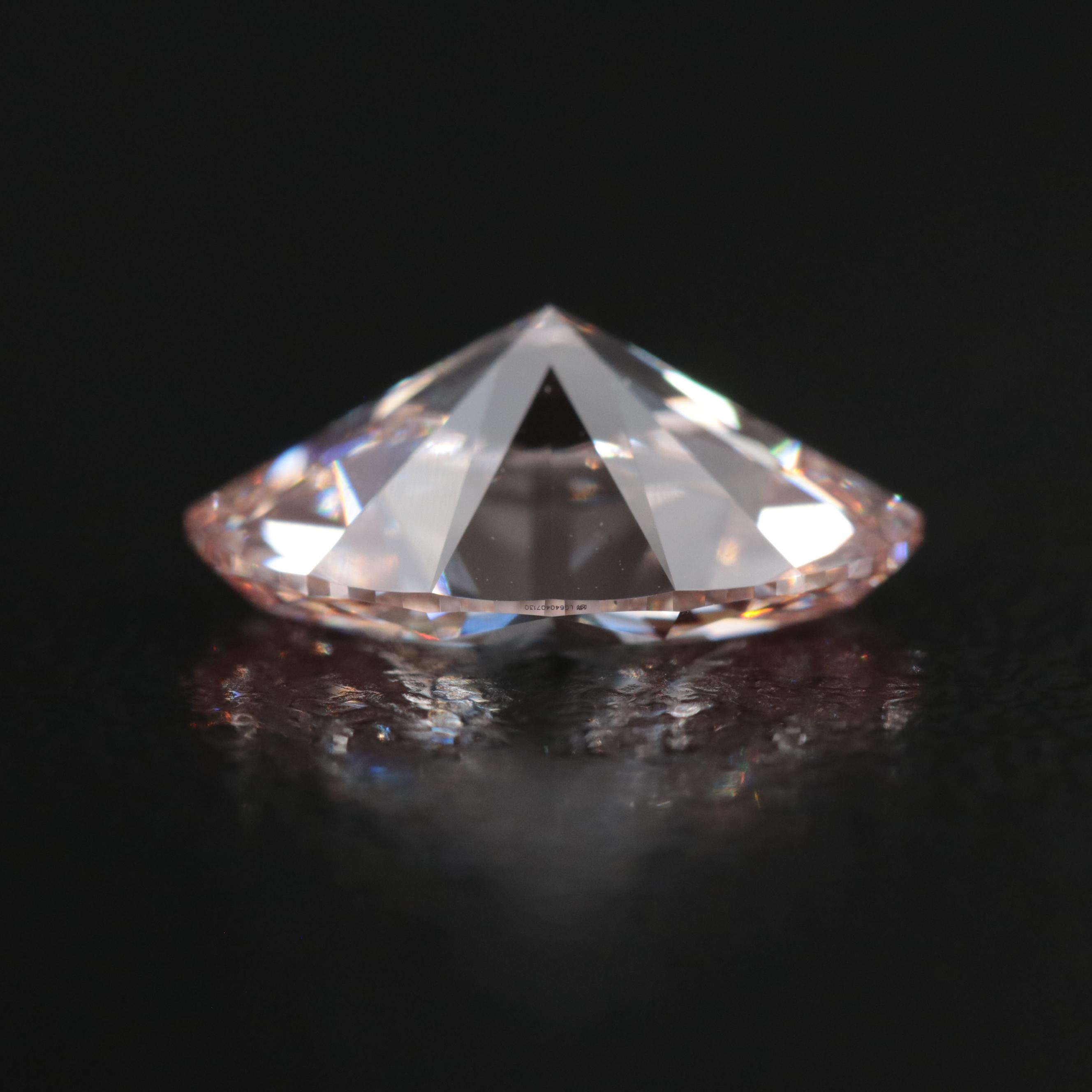 Loose 3.18 CT Lab Grown Fancy Pink Diamond with IGI Report