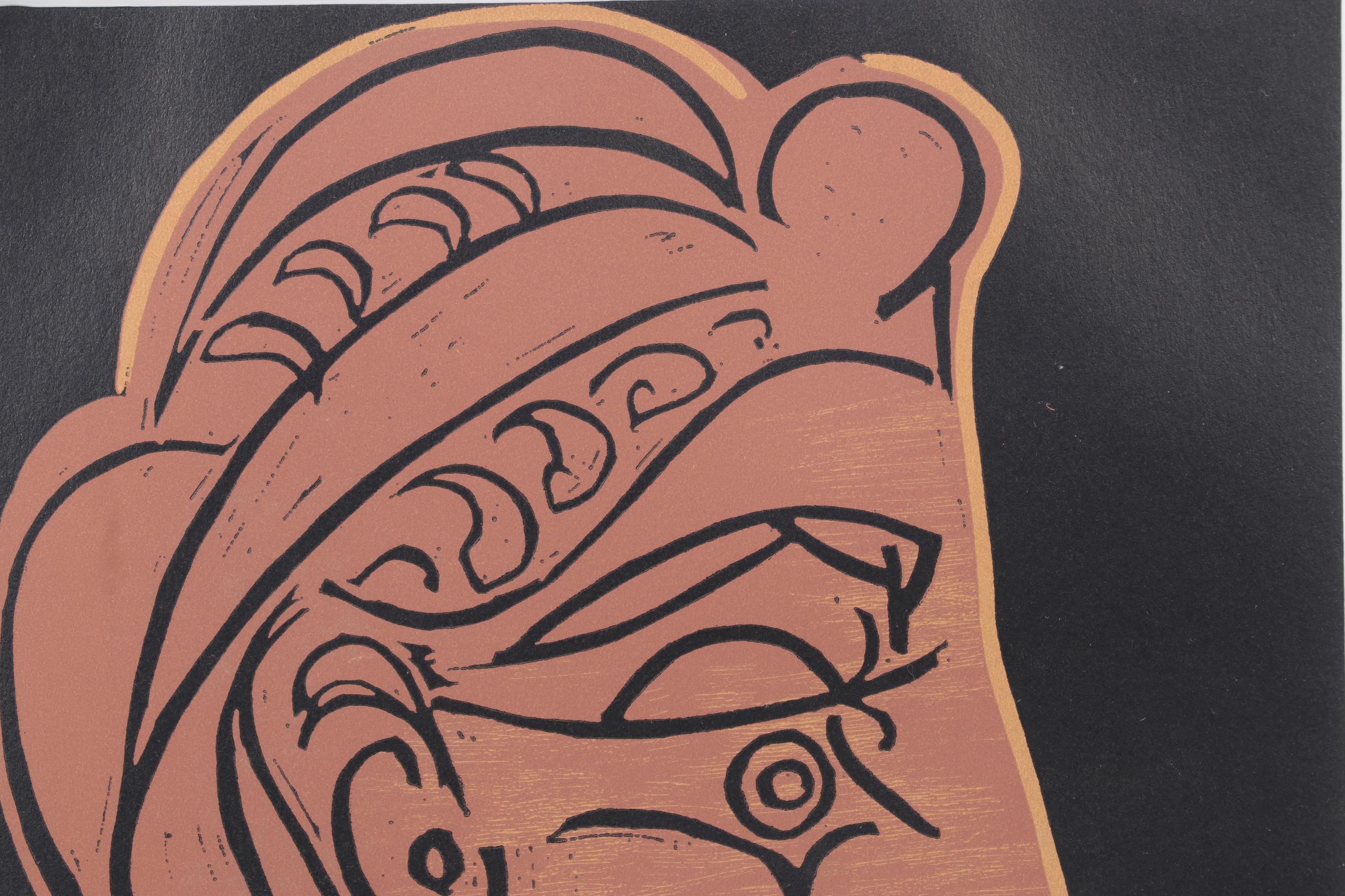 Pablo Picasso Linocut "Tete de Femme de Profil"