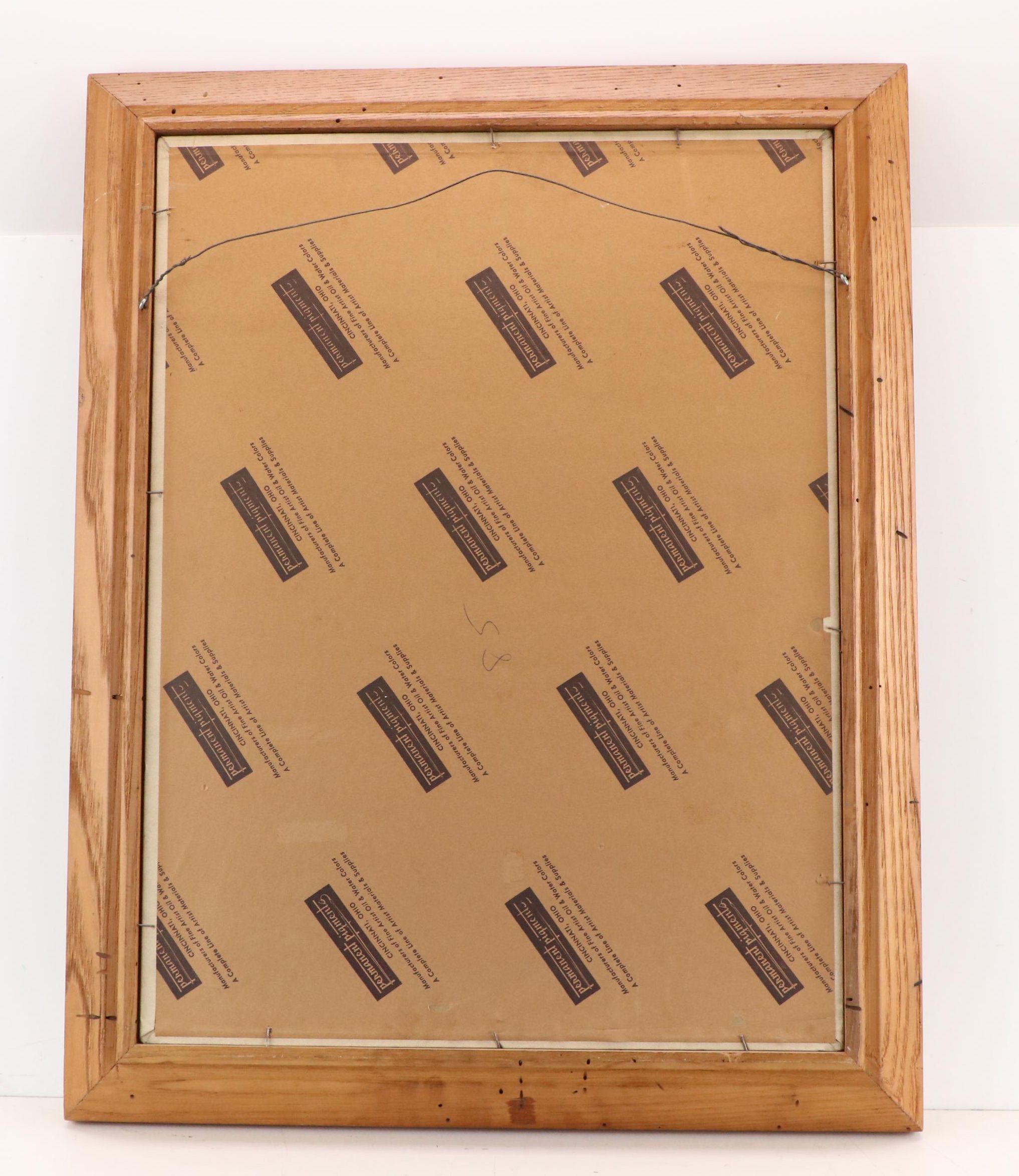 Helen Oppenheimer Oil Painting of Cityscape, 1959