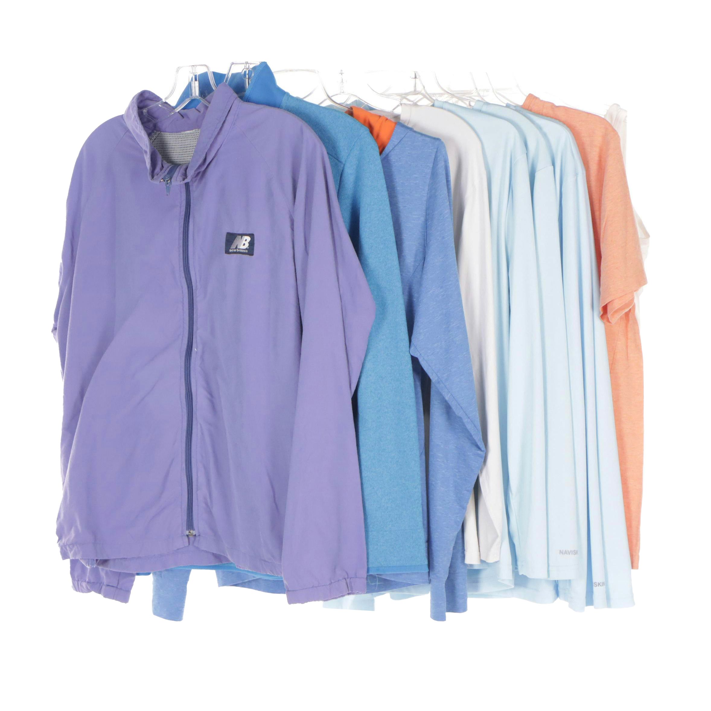 Under Armour Golf Pullover, New Balance Zip Jacket, and Other Shirts