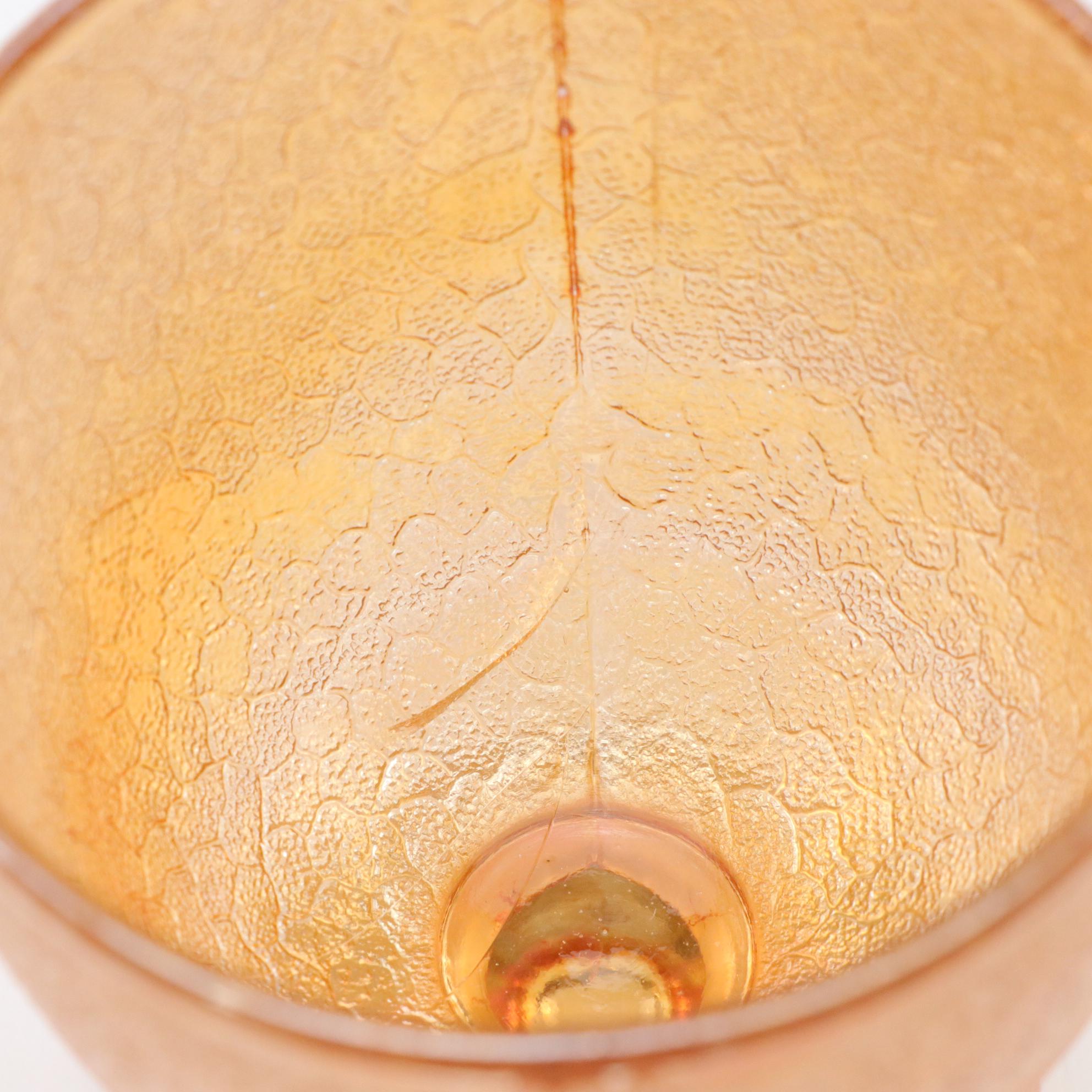 Imperial Glass Co. Footed Candy Dish & Anchor Hocking Carnival Glass Coin Bank