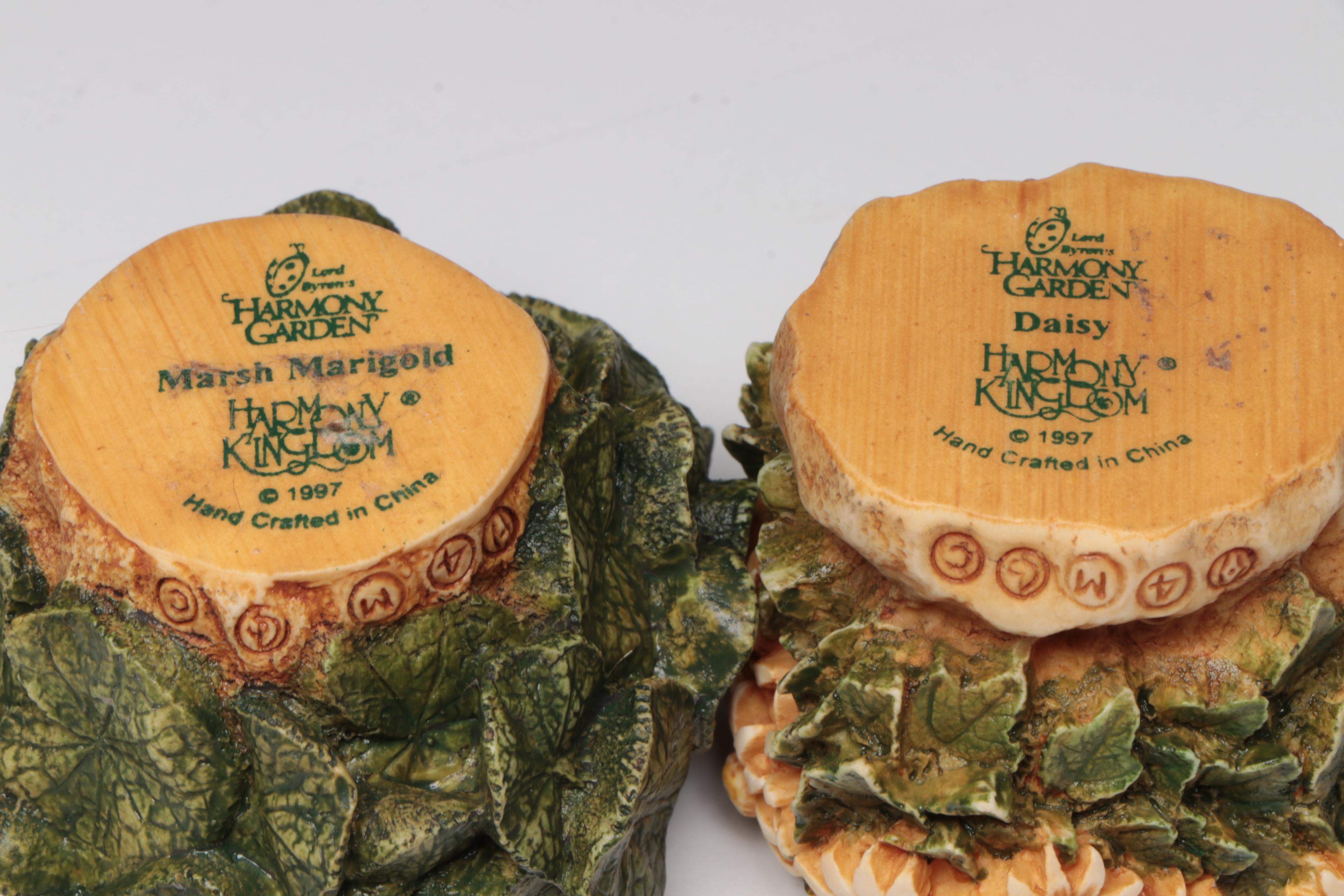 Harmony Kingdom "Daisy," "Sunflower III" and Other Resin Figurines, Vintage