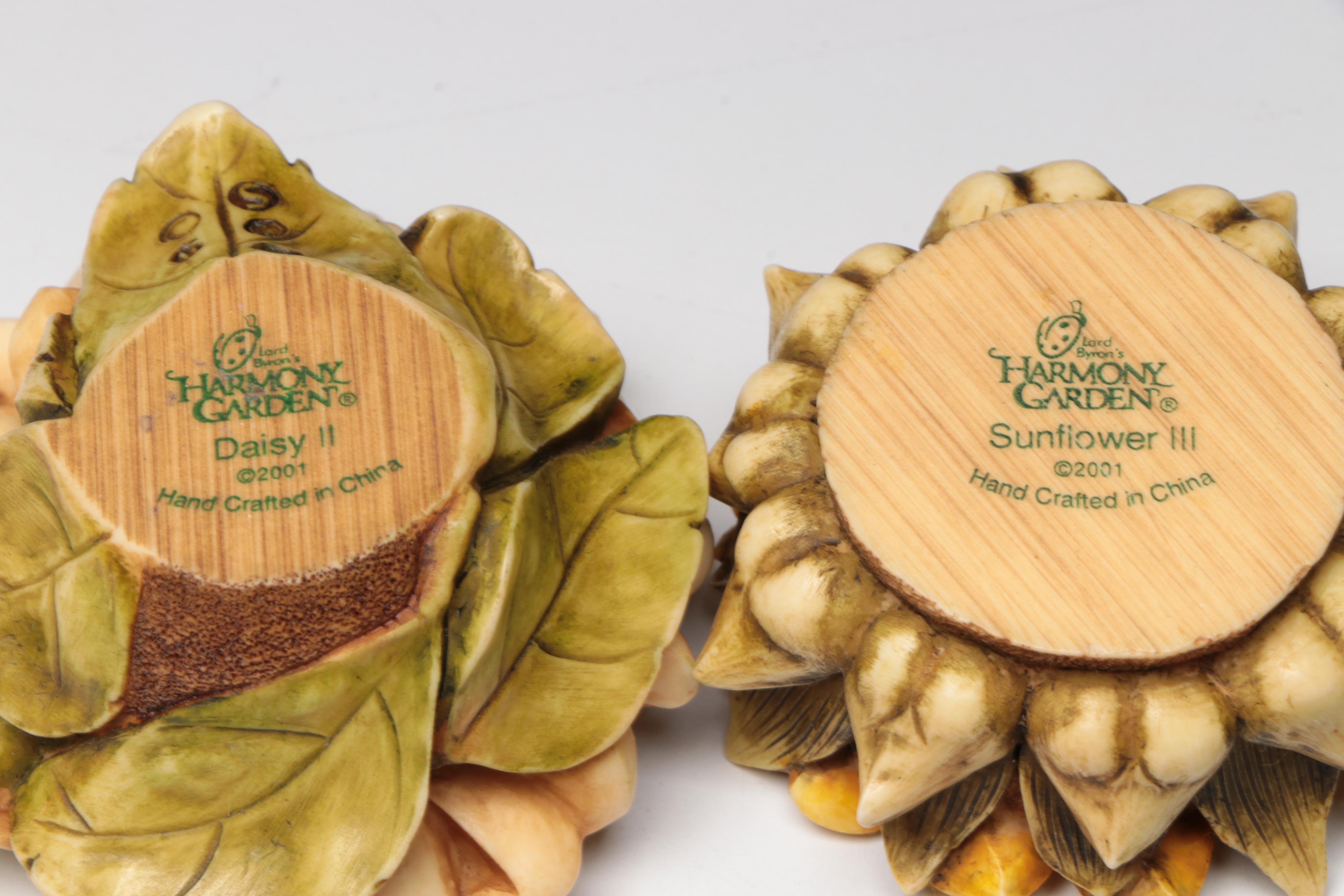 Harmony Kingdom "Daisy," "Sunflower III" and Other Resin Figurines, Vintage