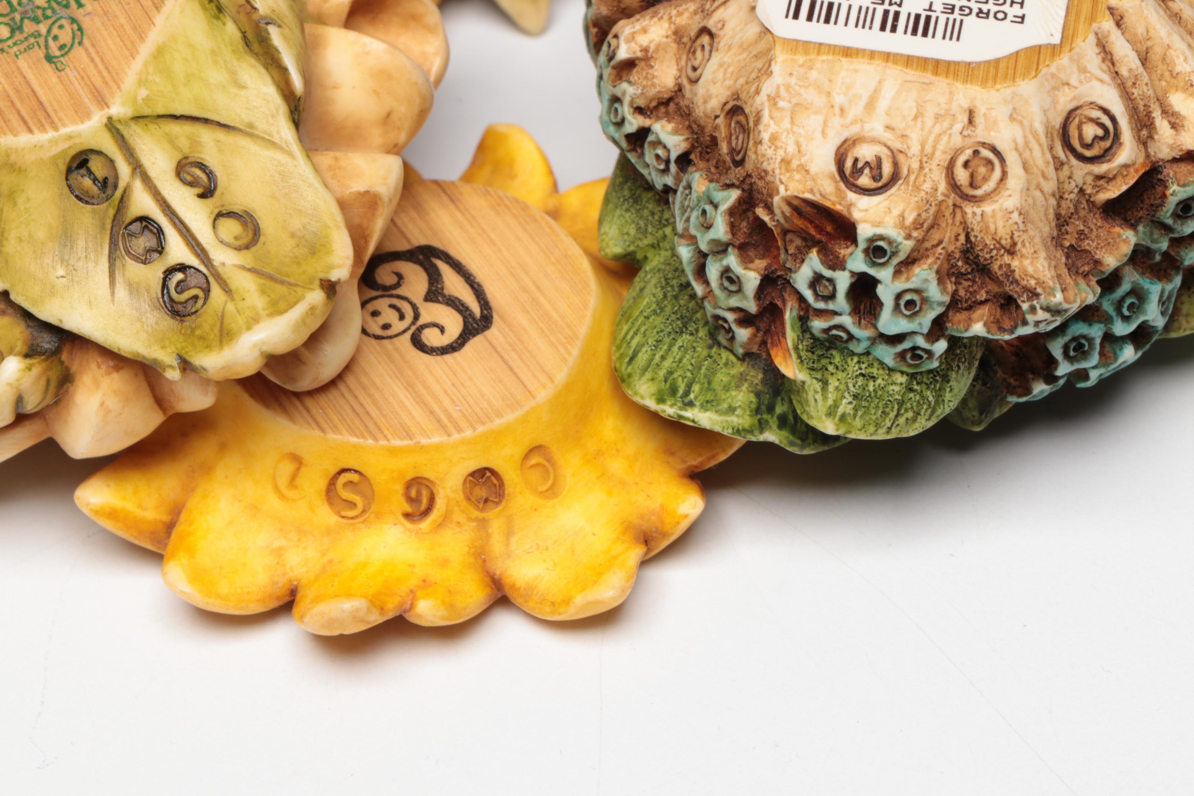 Harmony Kingdom "Daisy," "Sunflower III" and Other Resin Figurines, Vintage