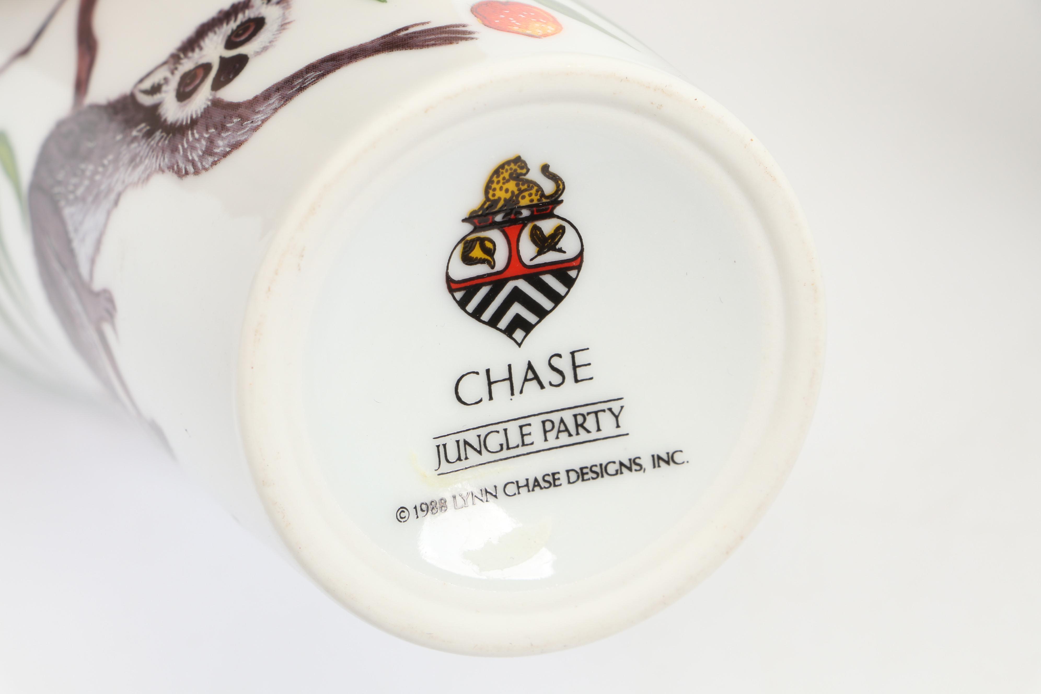 Lynn Chase "Tiger Raj" Porcelain Salad Plate, Saucers, Teacups and More