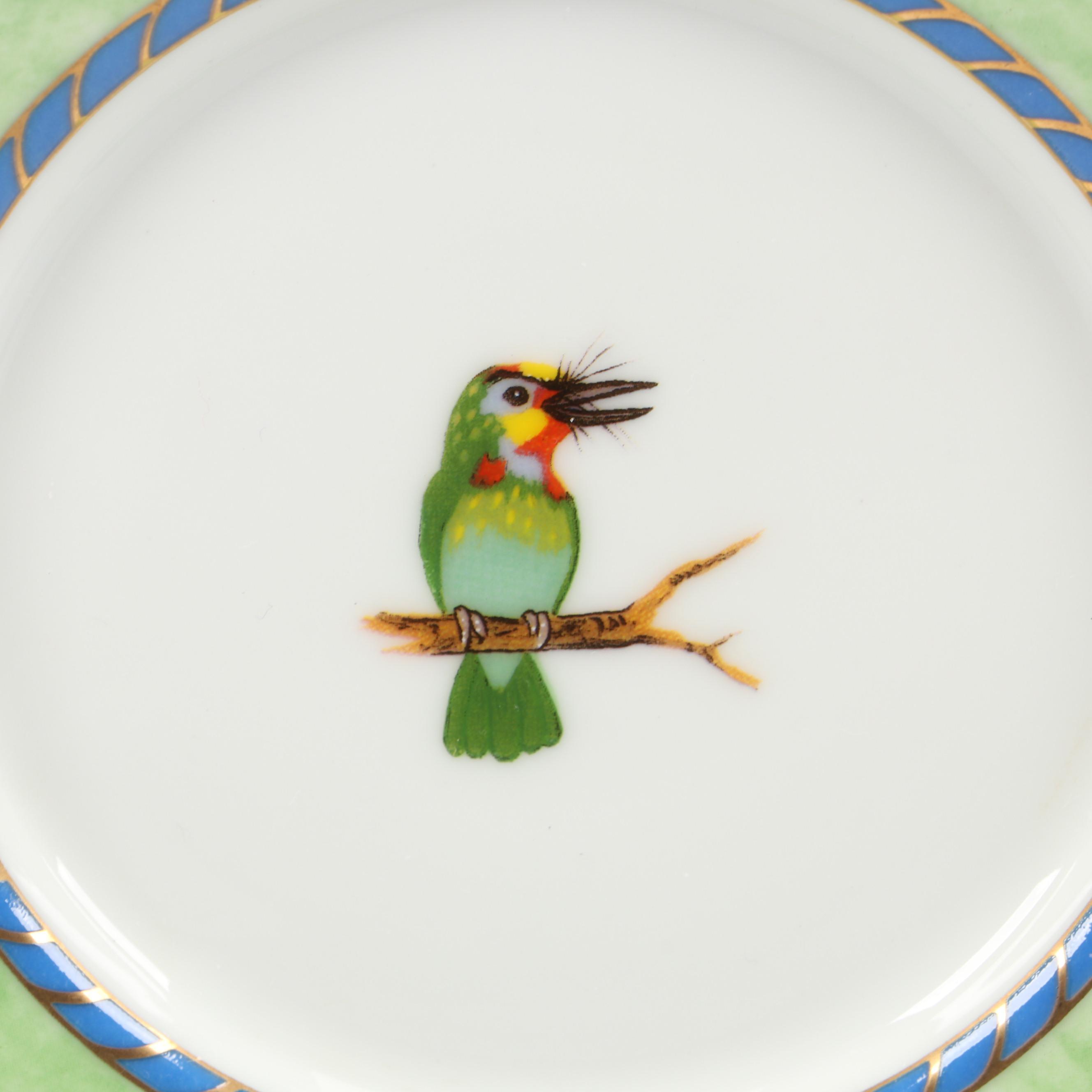 Lynn Chase "Tiger Raj" Porcelain Salad Plate, Saucers, Teacups and More