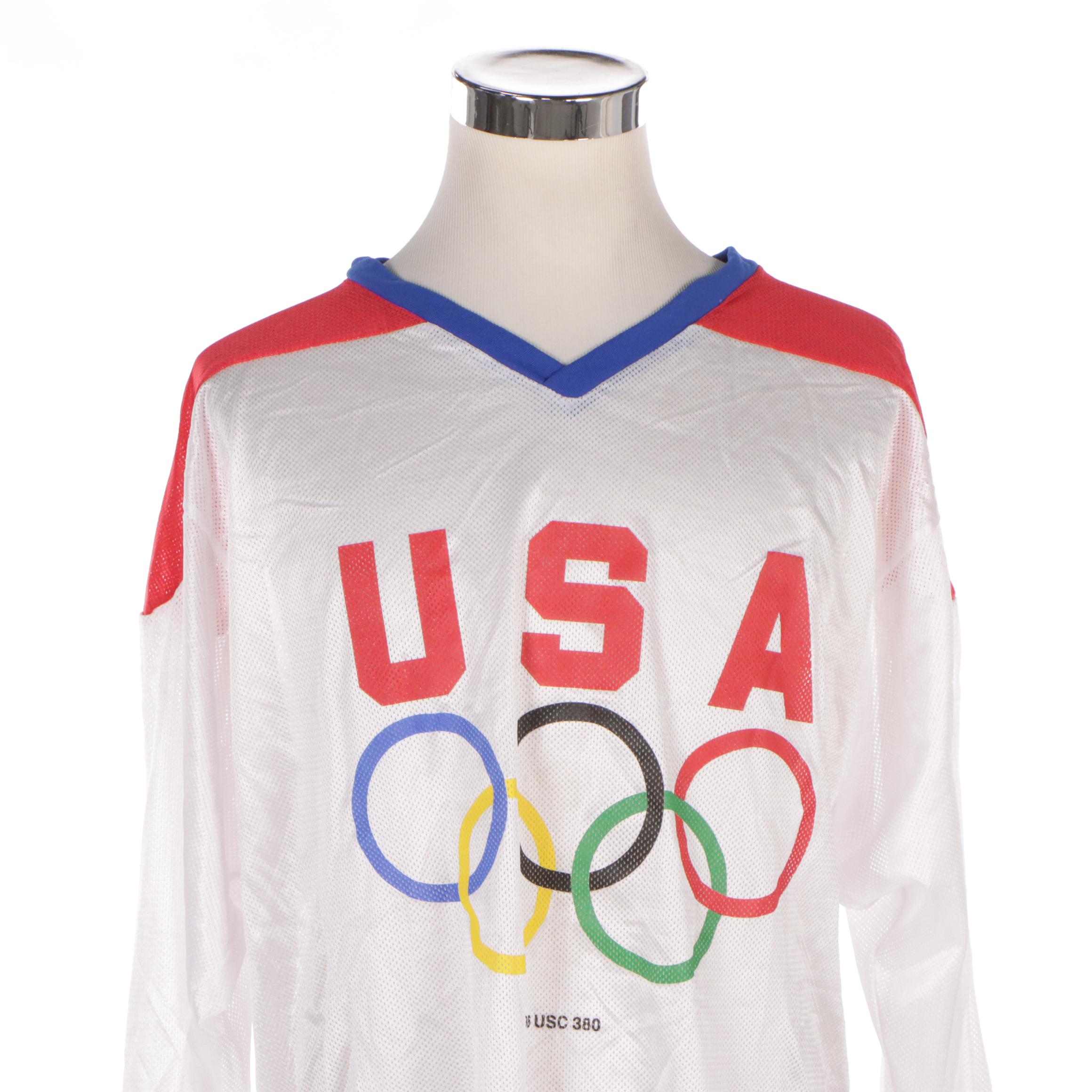 USA Olympics General Mills Hockey Jerseys, Vintage