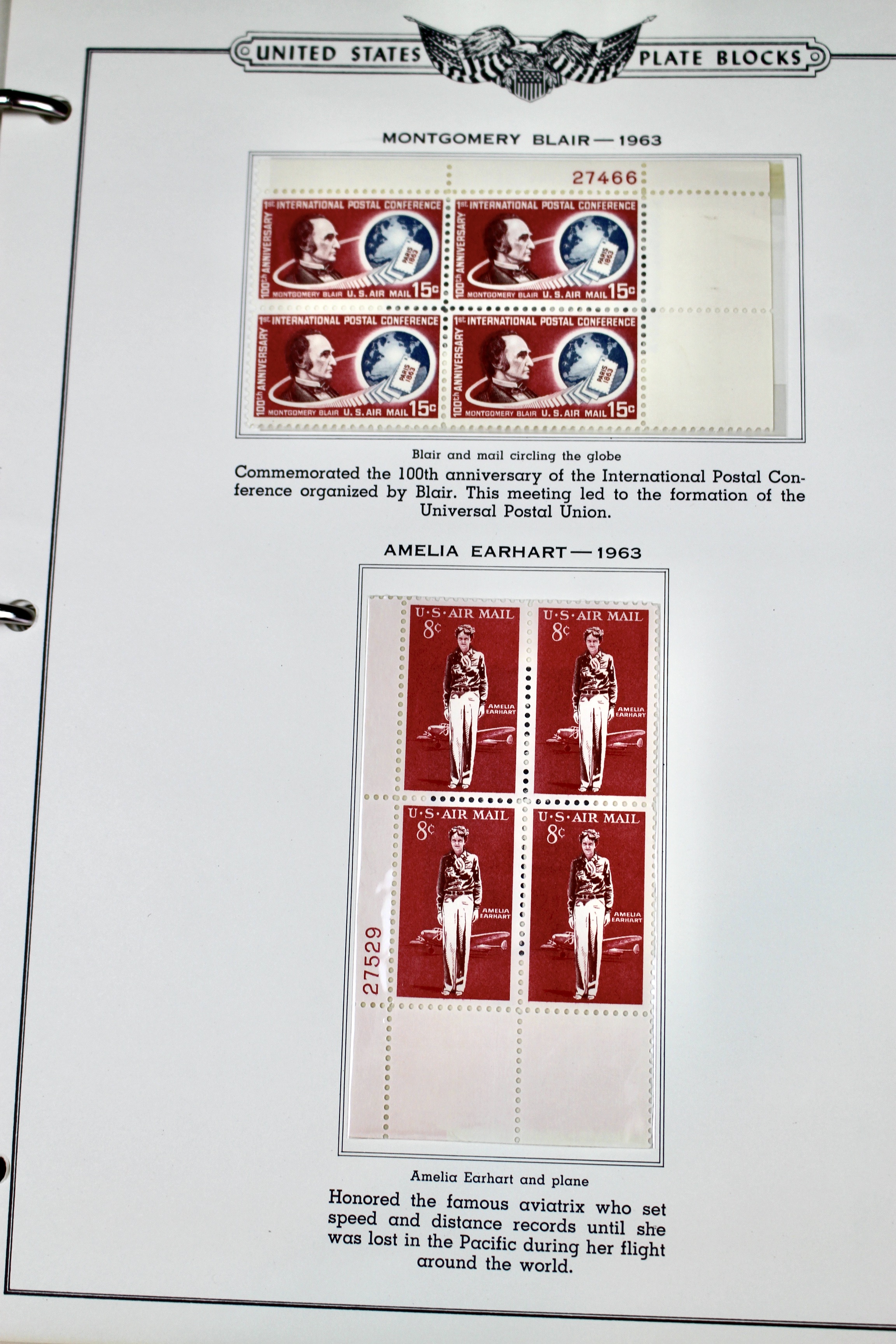 Over 200 Different U.S. Postage Stamp Plate Blocks, 1959 to 1969