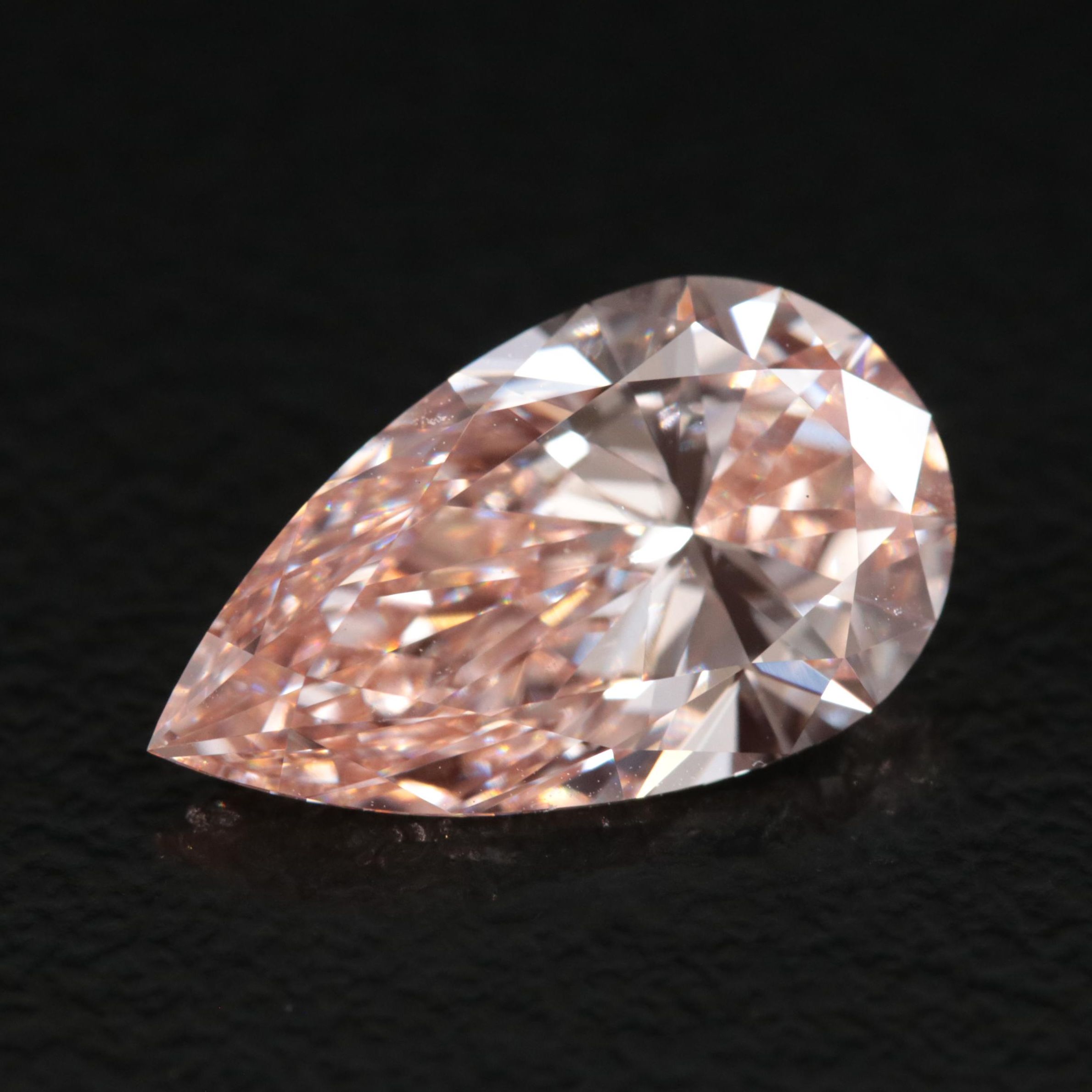 Loose 3.00 CT Lab Grown Fancy Pink Diamond with IGI Report