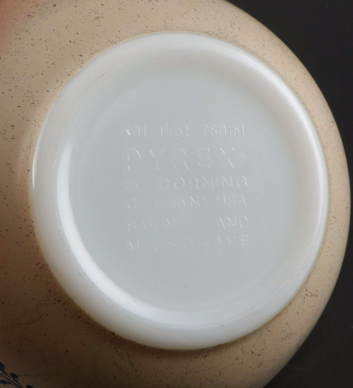 Pyrex and Hand-Painted Frosted Glass Bowls