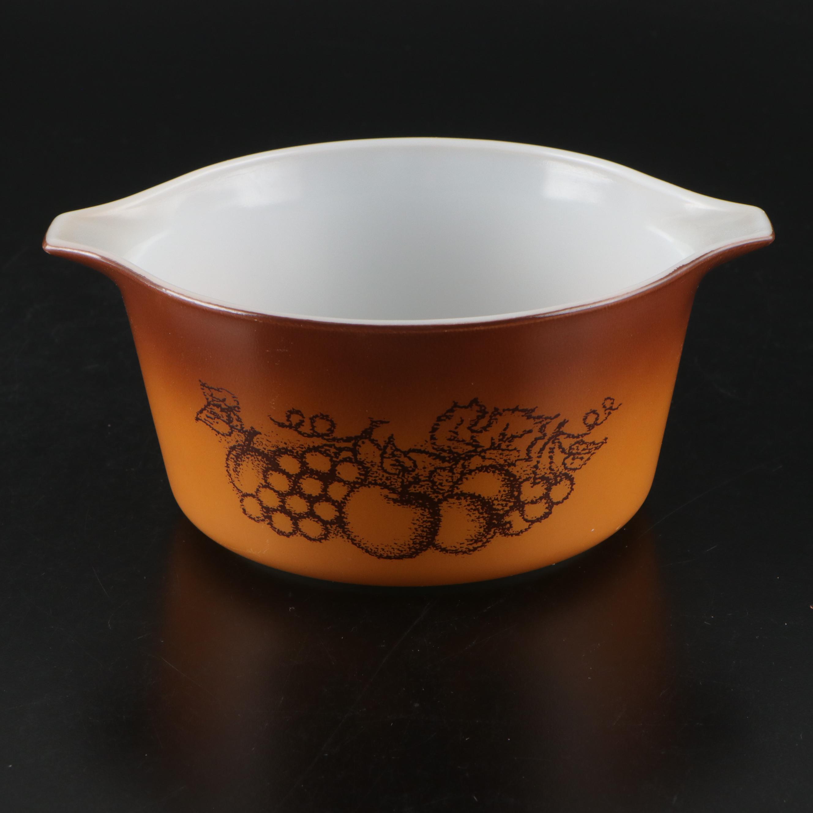 Pyrex and Hand-Painted Frosted Glass Bowls