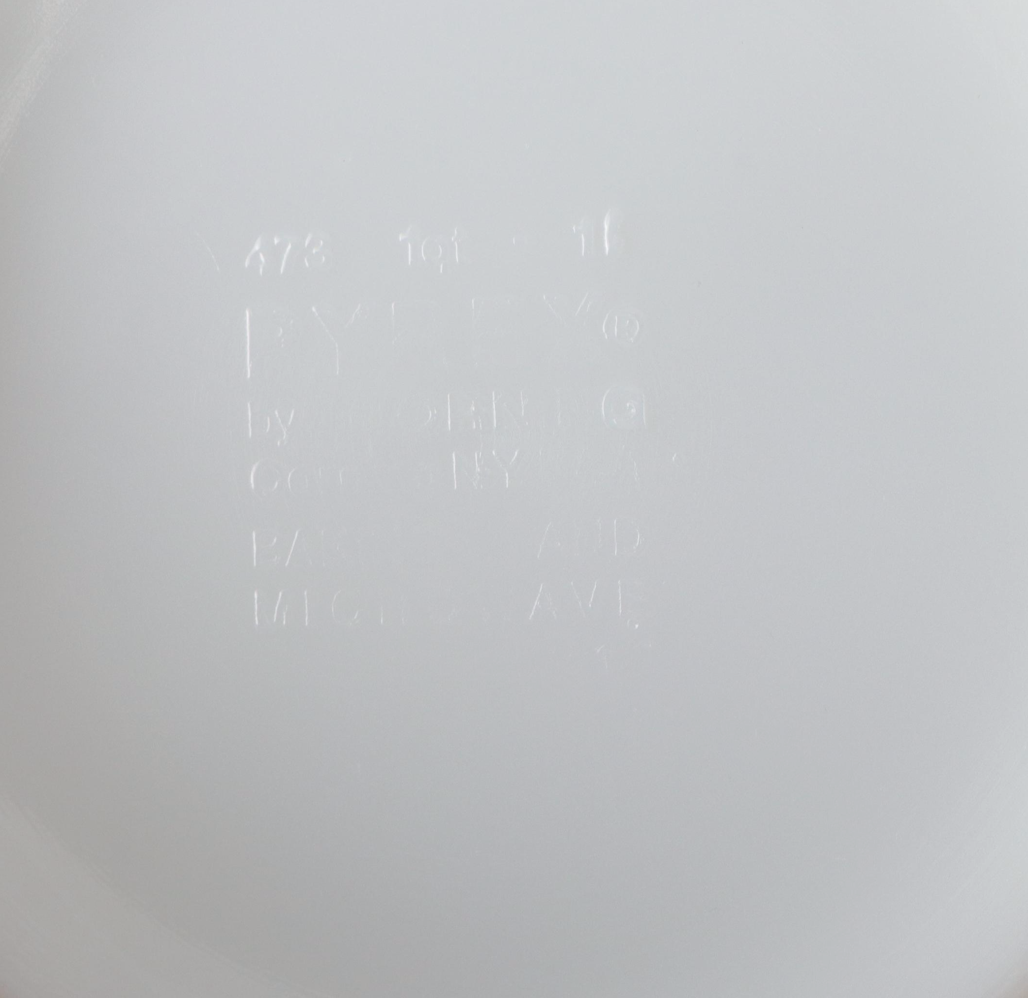 Pyrex and Hand-Painted Frosted Glass Bowls