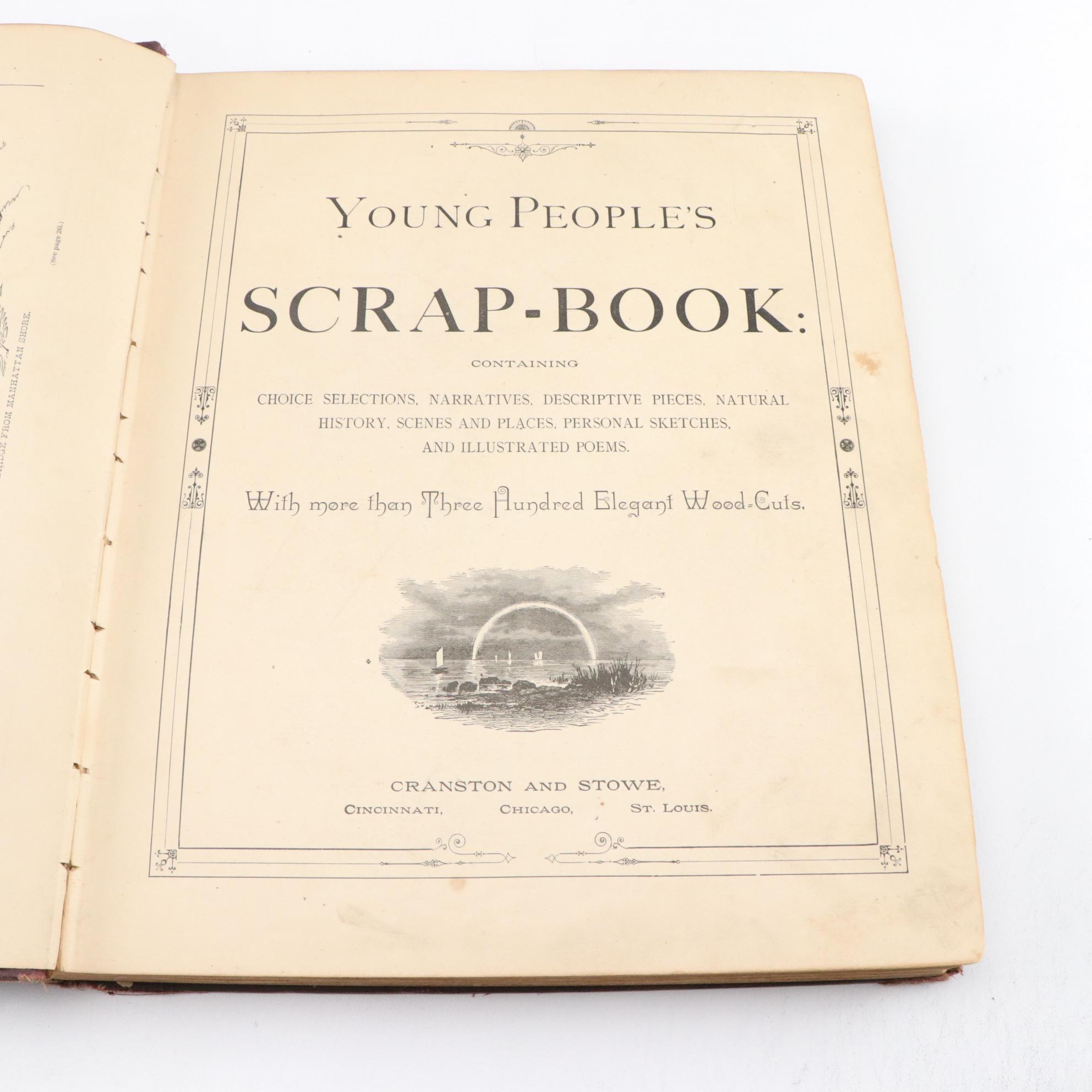 Children's Books Featuring "Young People's Scrap Book" and More