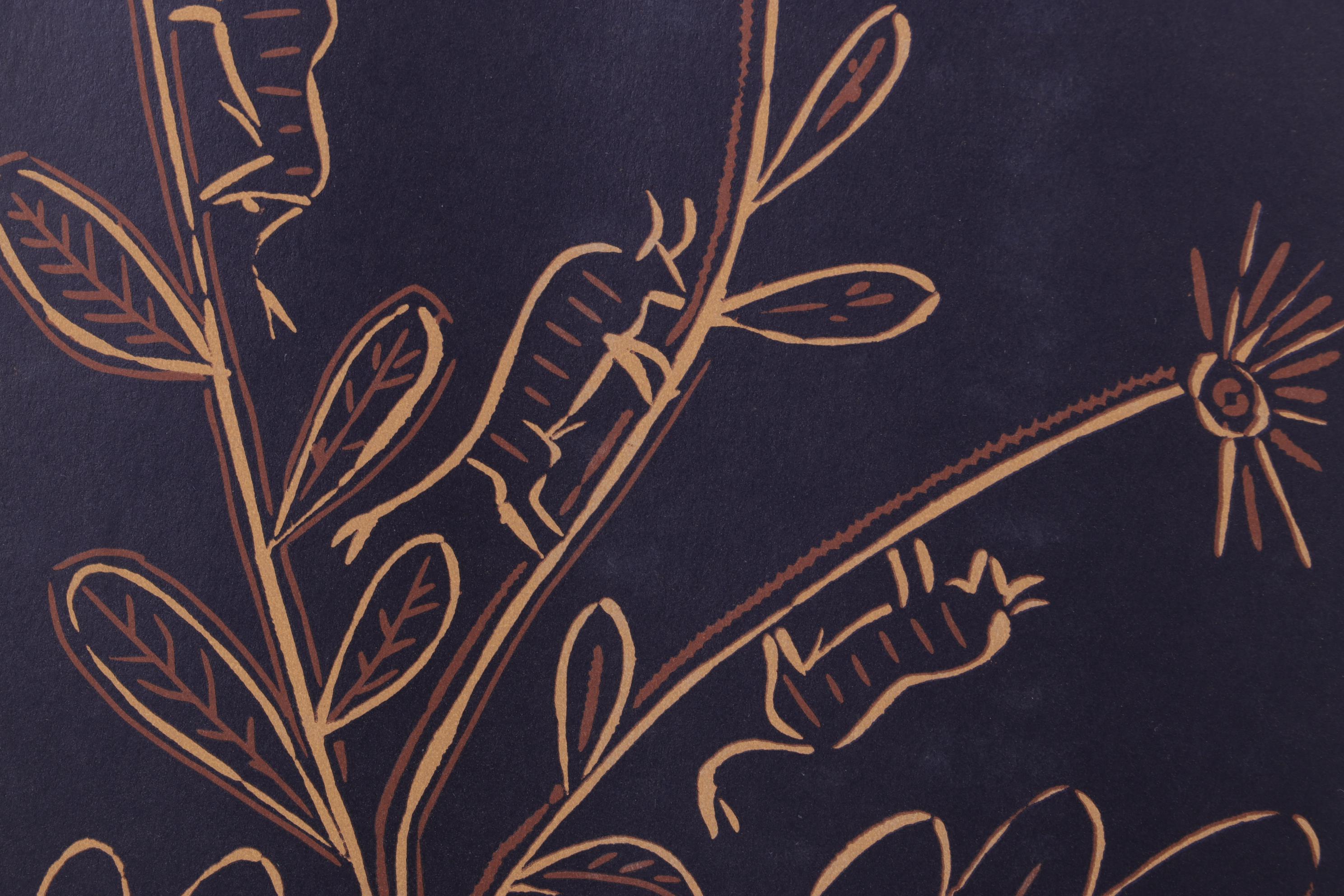 Pablo Picasso Linocut "Plante aux Toritos"