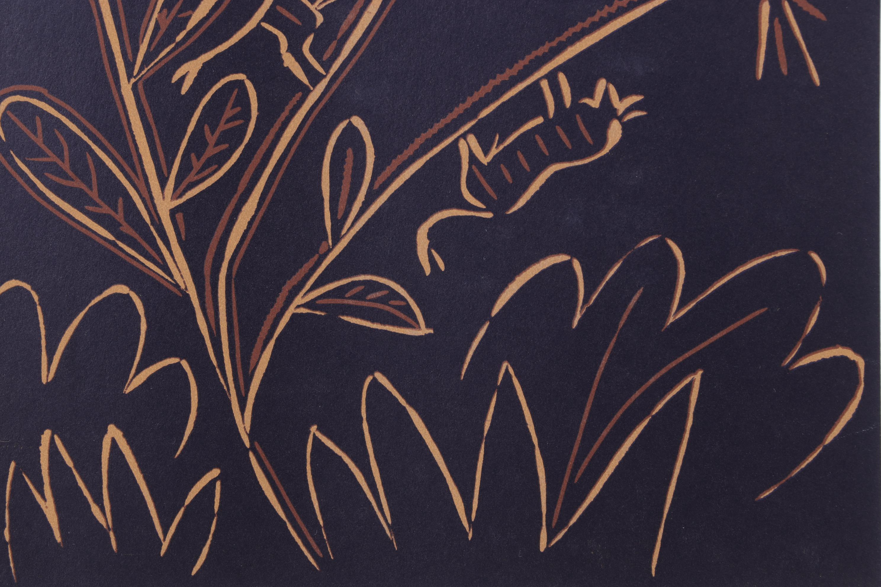 Pablo Picasso Linocut "Plante aux Toritos"