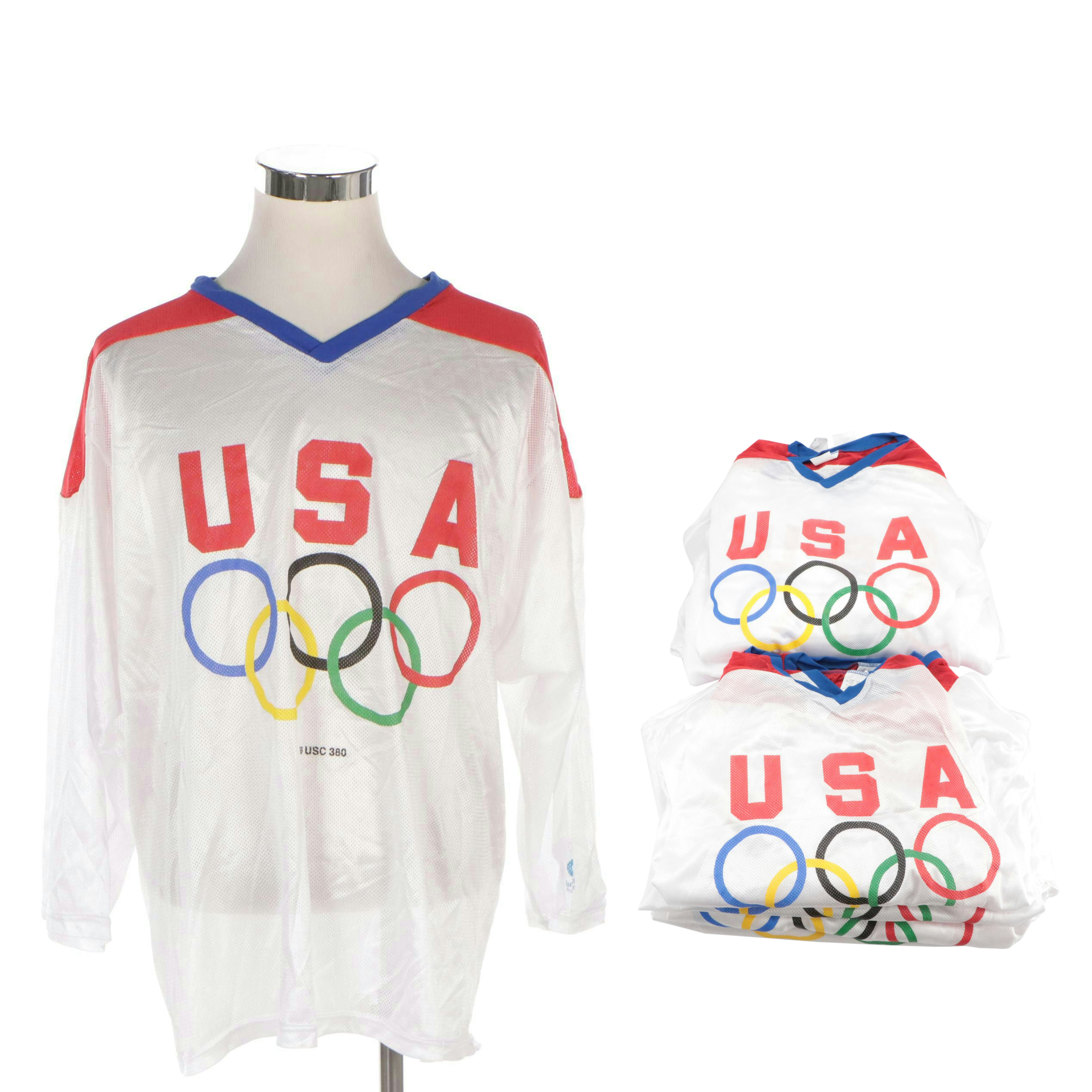 USA Olympics General Mills Hockey Jerseys, Vintage