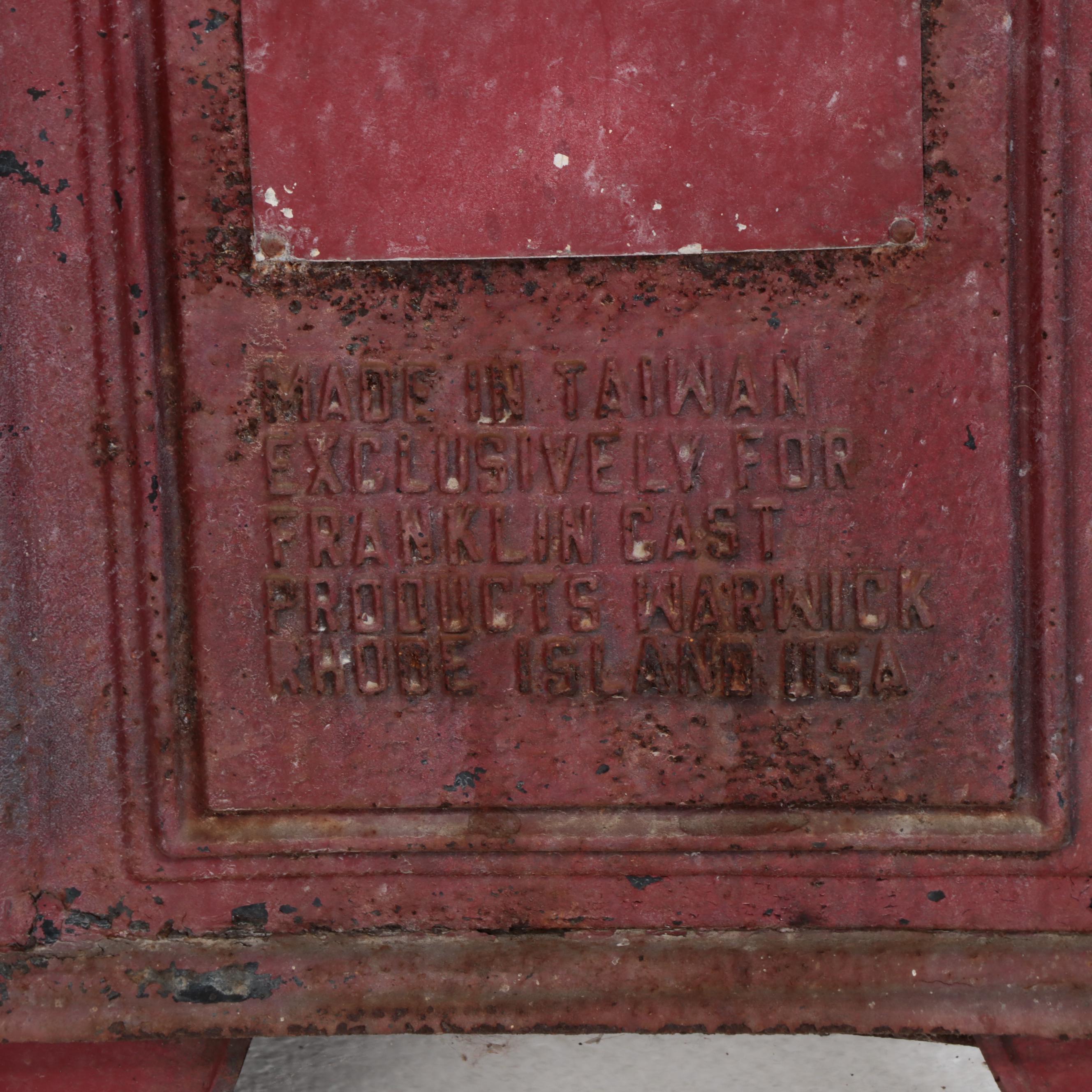 Franklin Cast Products Scandia Cast Iron Wood Stove, Late 20th Century